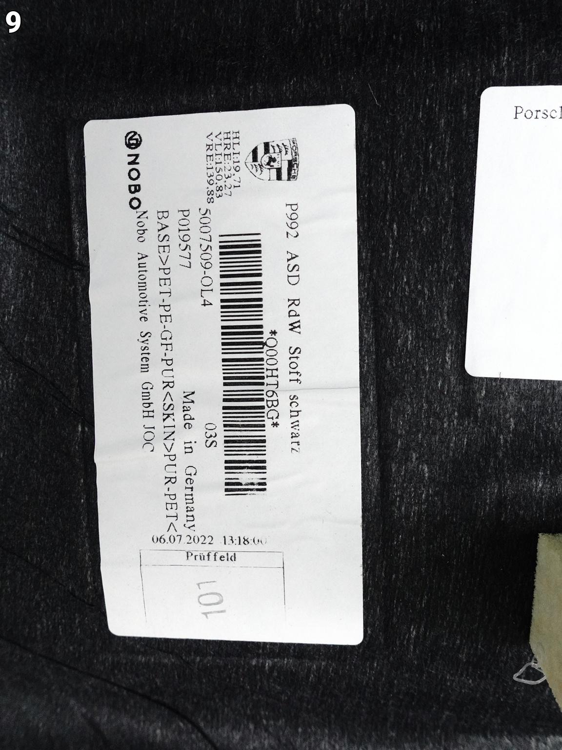 PORSCHE 911 992 20- PODSUFITKA TAPICERKA Z OTWOREM NA SZYBERDACH CZARNA PORSCHE 911 992 20- PODSUFITKA TAPICERKA Z OTWOREM NA SZYBERDACH CZARNA - obrazek 10