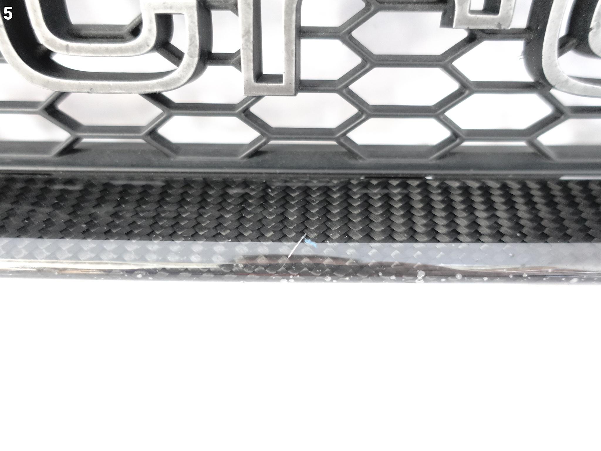 AUDI RS6 4G0 C7 LIFT 14-18 CARBON KRATKA RAMKA ATRAPA GRILL W ZDERZAK PRZÓD AUDI RS6 4G0 C7 LIFT 14-18 CARBON KRATKA RAMKA ATRAPA GRILL W ZDERZAK PRZÓD - obrazek 6
