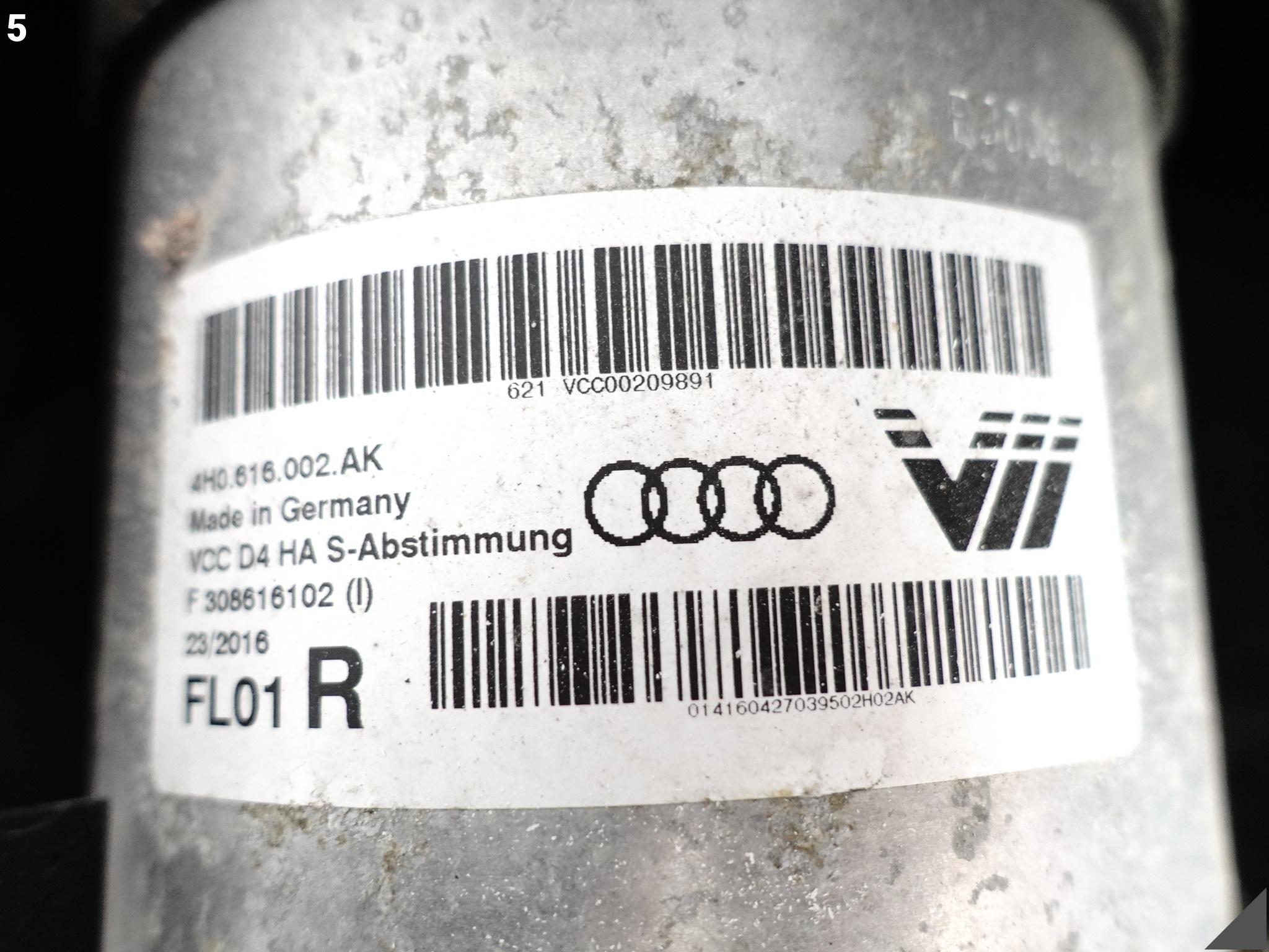 AUDI S8 PLUS A8 4H0 D4 LIFT 13-17 ZAWIESZENIE AMORTYZATOR PRAWY TYŁ 92 KM AUDI S8 PLUS A8 4H0 D4 LIFT 13-17 ZAWIESZENIE AMORTYZATOR PRAWY TYŁ 92 KM - obrazek 6