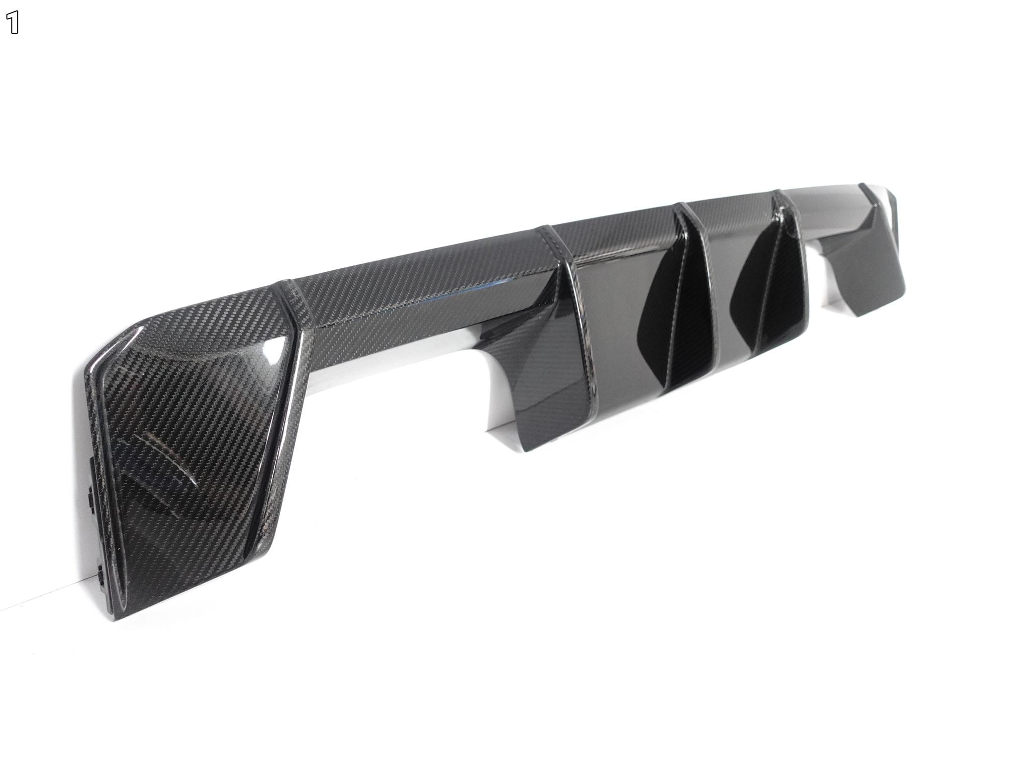 BMW M3 M4 G80 G82 G83 G81 SPOILER DYFUZOR CARBON W ZDERZAK TYŁ BMW M3 M4 G80 G82 G83 G81 SPOILER DYFUZOR CARBON W ZDERZAK TYŁ - obrazek 2