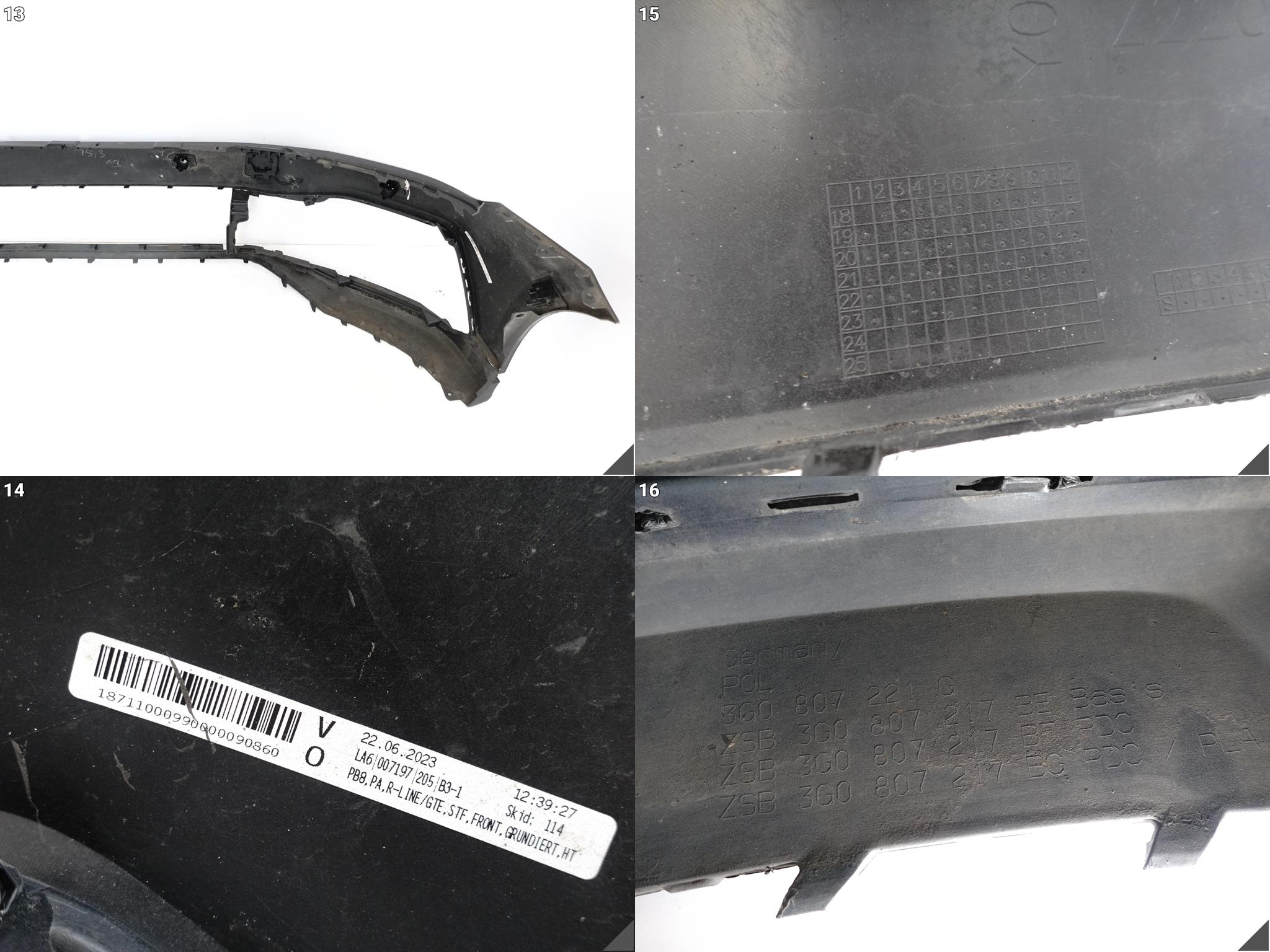 VW PASSAT B8 3G0 LIFT 19-23 R-LINE / GTE ZDERZAK PRZÓD 6xPDC NIEKLEJONY VW PASSAT B8 3G0 LIFT 19-23 R-LINE / GTE ZDERZAK PRZÓD 6xPDC NIEKLEJONY - obrazek 14