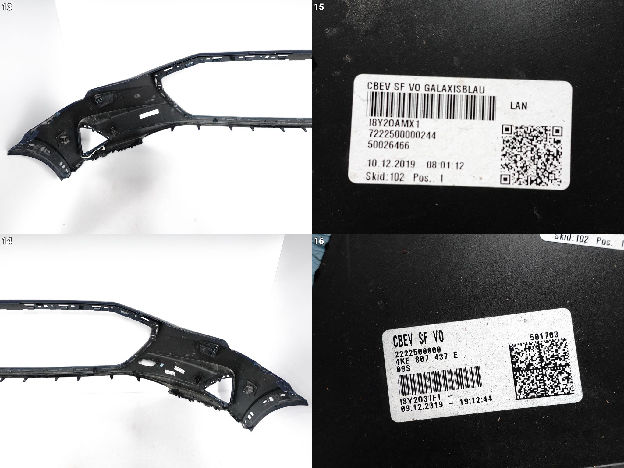 AUDI E-TRON 4KE 18-22 ZDERZAK BUMPER PRZÓD ZWYKŁY BASIS (SPRYSK/PDC) AUDI E-TRON 4KE 18-22 ZDERZAK BUMPER PRZÓD ZWYKŁY BASIS (SPRYSK/PDC) - obrazek 14