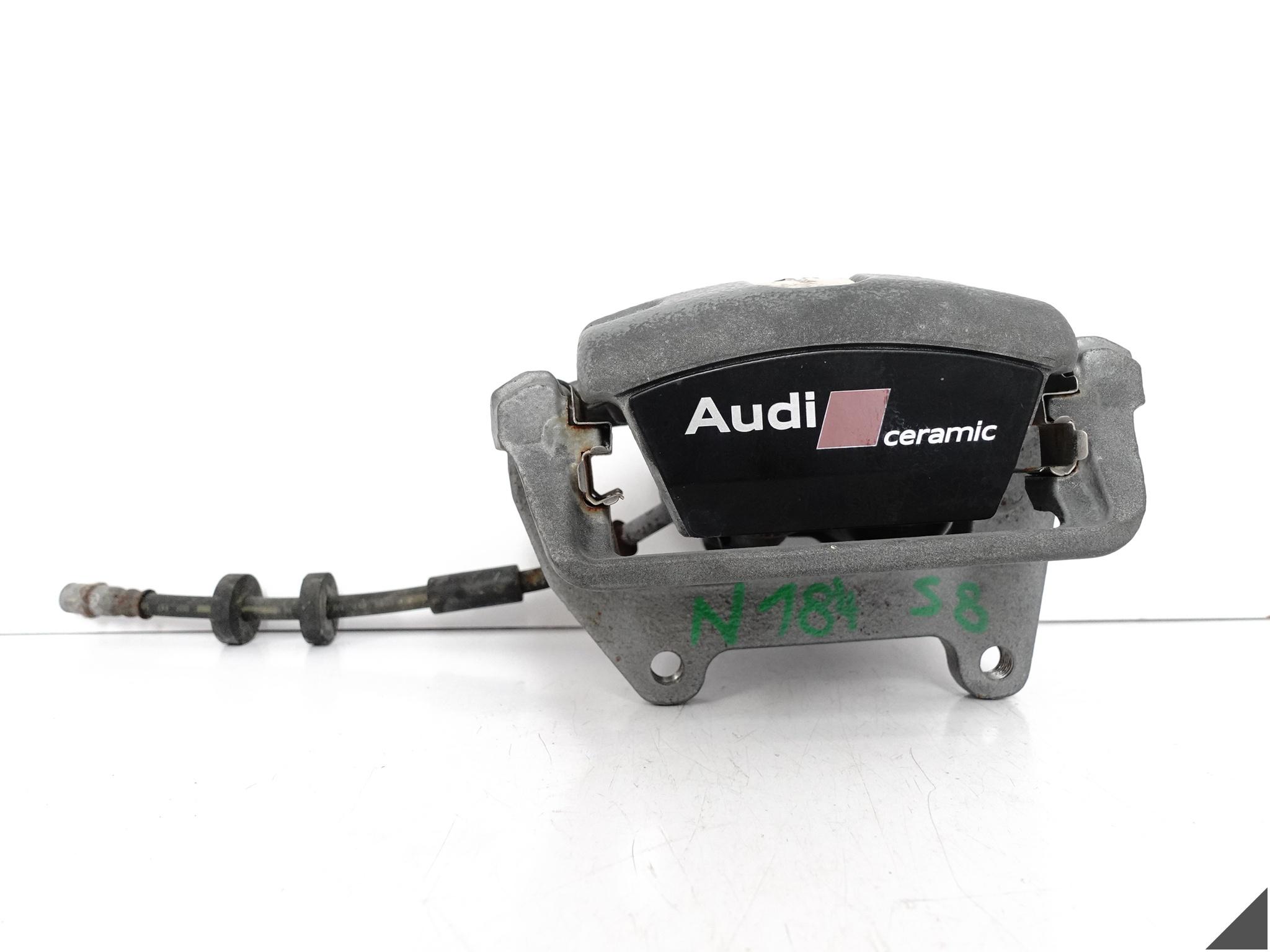 AUDI S8 PLUS A8 4H0 D4 LIFT 13-17 ZACISK HAMULCA CERAMIKA LEWY TYŁ 92 KM AUDI S8 PLUS A8 4H0 D4 LIFT 13-17 ZACISK HAMULCA CERAMIKA LEWY TYŁ 92 KM
