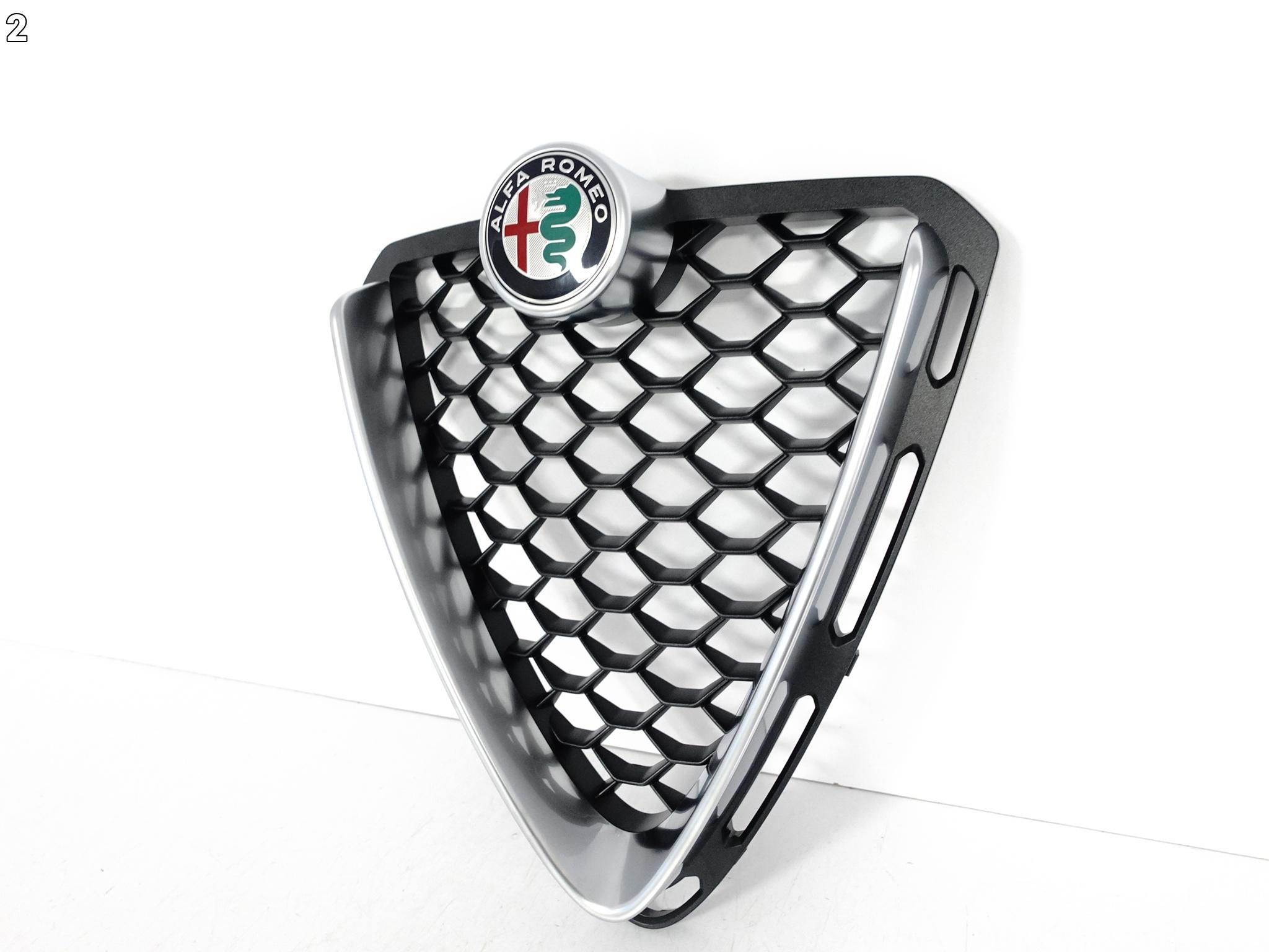 ALFA ROMEO STELVIO 16-20 GRILL KRATKA ATRAPA CHROM W ZDERZAK EMBLEMAT PRZÓD ALFA ROMEO STELVIO 16-20 GRILL KRATKA ATRAPA CHROM W ZDERZAK EMBLEMAT PRZÓD - obrazek 3