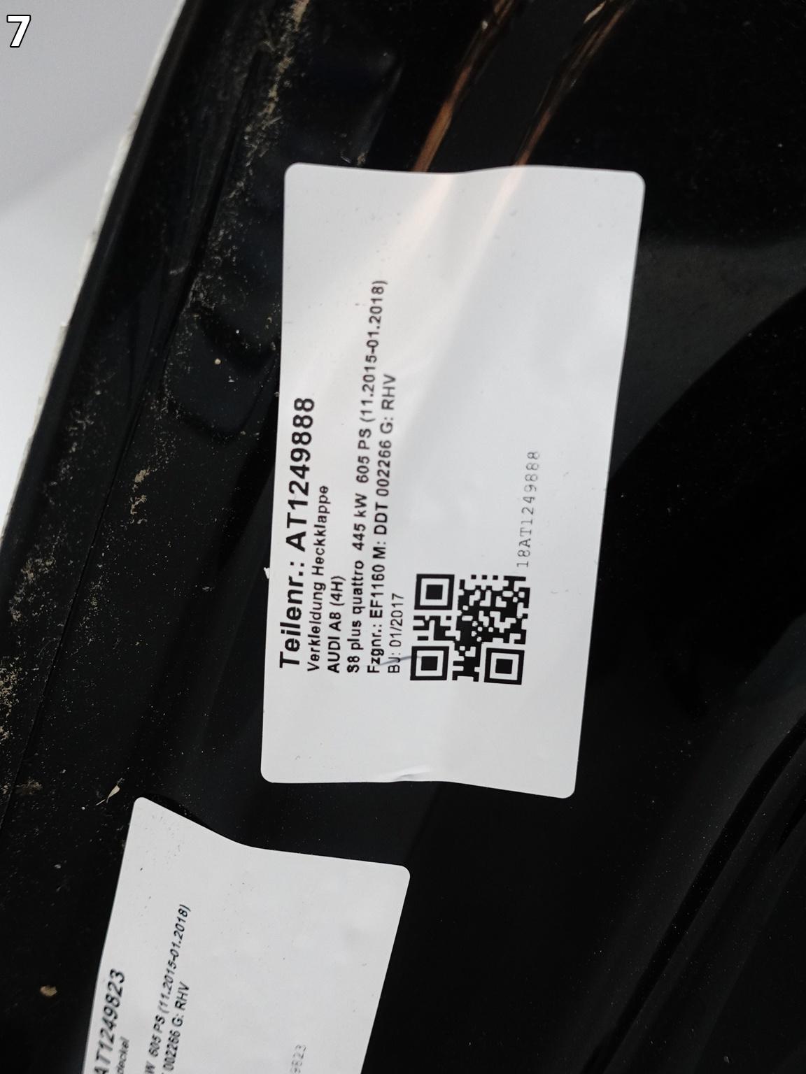AUDI S8 PLUS A8 4H0 D4 LIFT 13-17 KLAPA POKRYWA BAGAŻNIKA DEMONTAŻ LY9T Y9T AUDI S8 PLUS A8 4H0 D4 LIFT 13-17 KLAPA POKRYWA BAGAŻNIKA DEMONTAŻ LY9T Y9T - obrazek 8