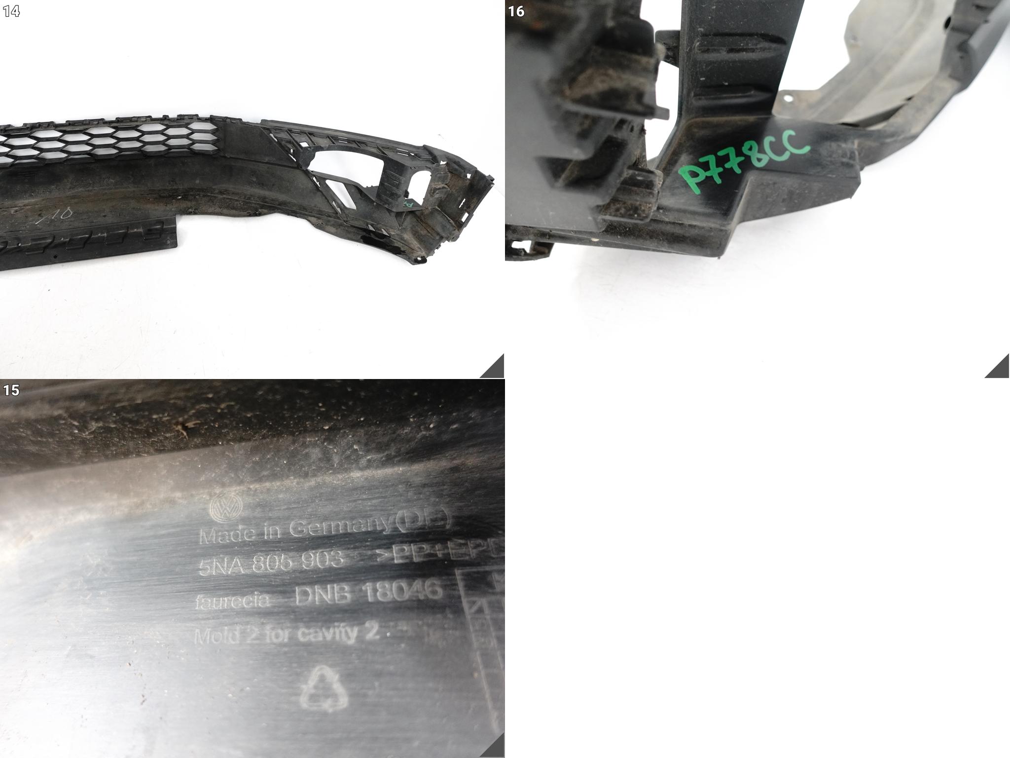 VW TIGUAN II 2 5NA 16-20 SPOILER KRATKA ATRAPA ŚRODKOWA DOLNA ZDERZAK PRZÓD VW TIGUAN II 2 5NA 16-20 SPOILER KRATKA ATRAPA ŚRODKOWA DOLNA ZDERZAK PRZÓD - obrazek 15