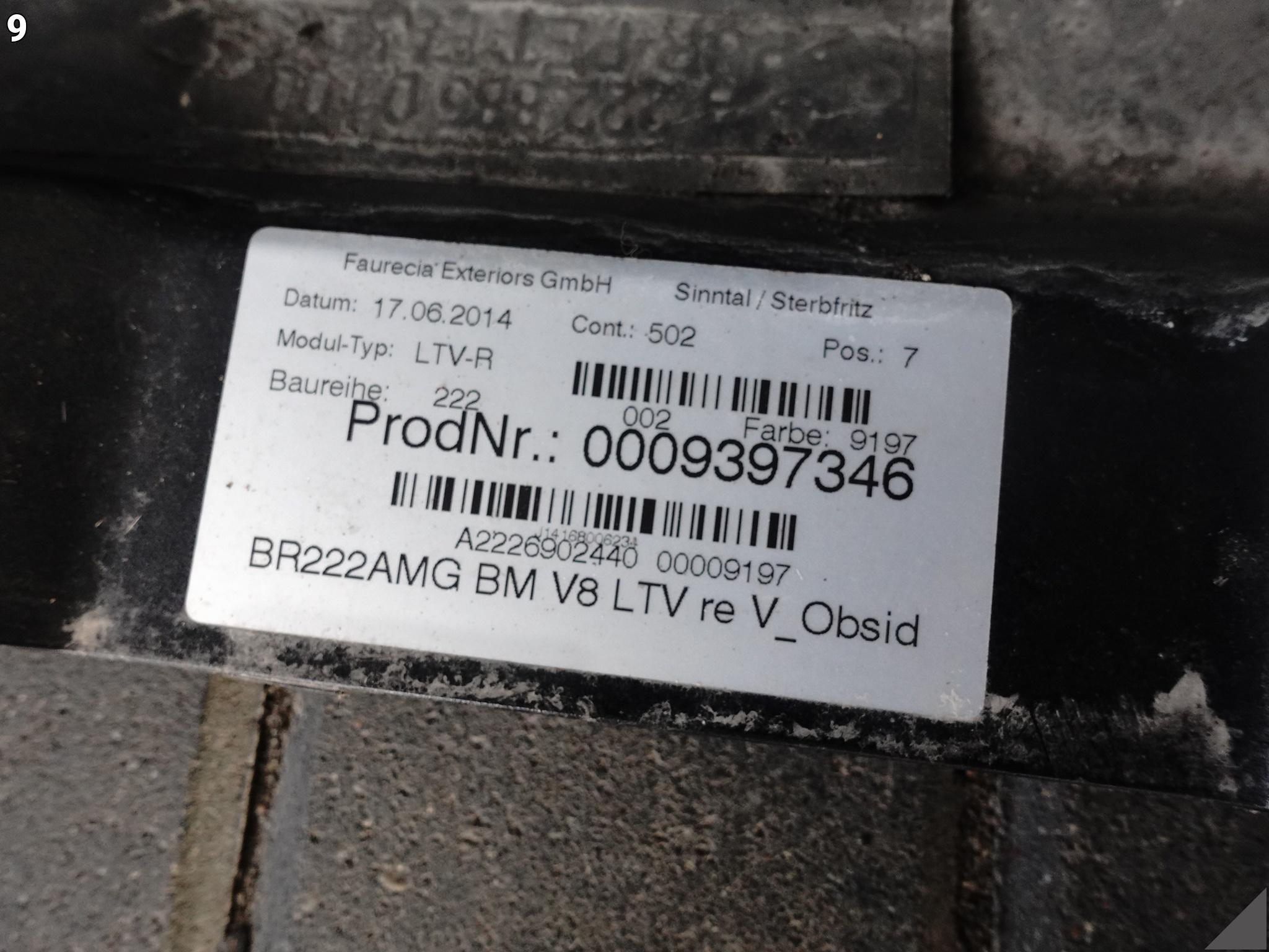 MERCEDES S-KLASA W222 AMG S63 S65 13-20 LIFT MOPF PRÓG LISTWA PROGOWA PRAWA MERCEDES S-KLASA W222 AMG S63 S65 13-20 LIFT MOPF PRÓG LISTWA PROGOWA PRAWA - obrazek 10