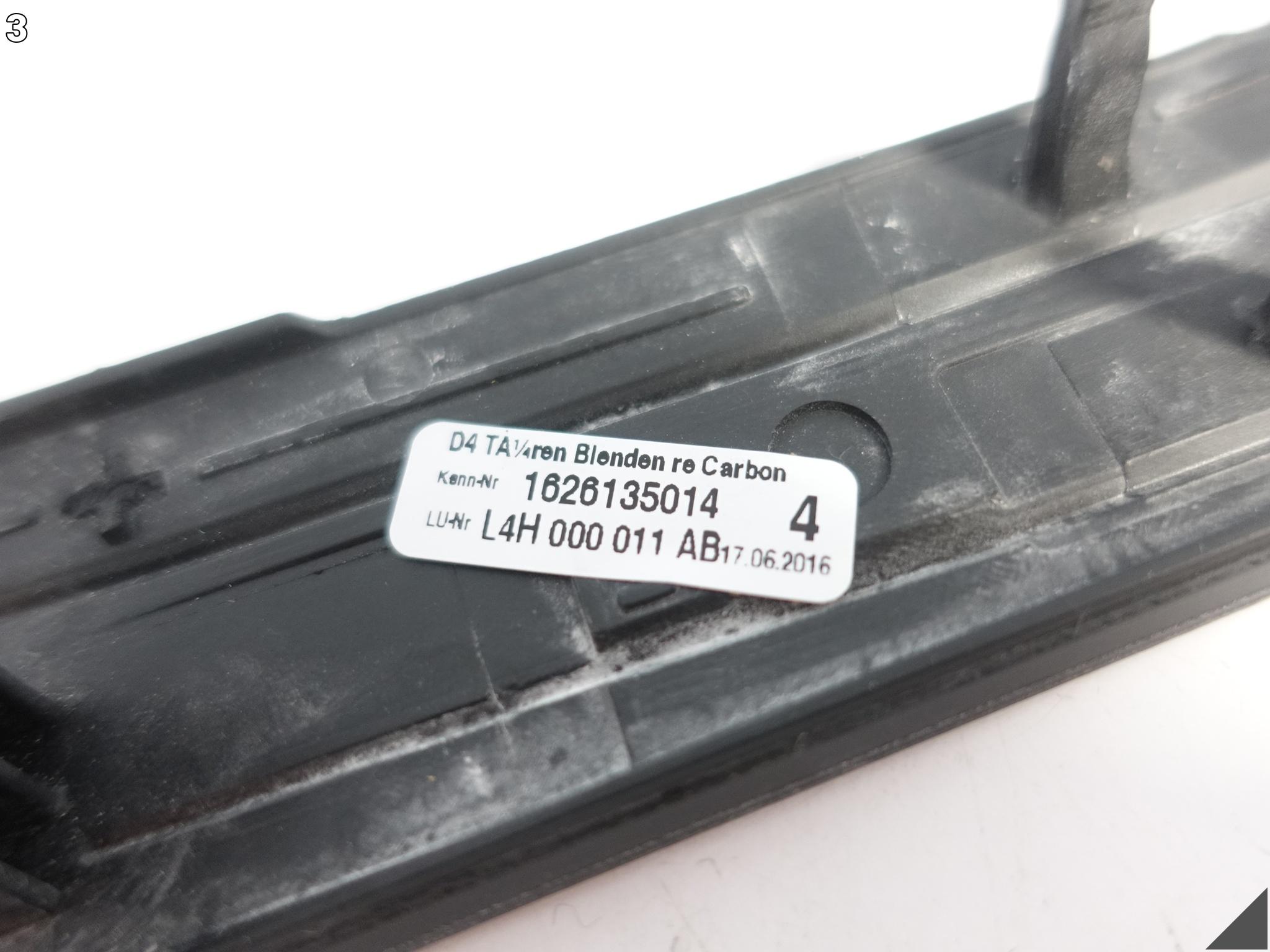 AUDI S8 A8 4H0 D4 09-17 LIFT LISTWA OZDOBNA DEKOR DRZWI PRZÓD PRAWA CARBON AUDI S8 A8 4H0 D4 09-17 LIFT LISTWA OZDOBNA DEKOR DRZWI PRZÓD PRAWA CARBON - obrazek 4