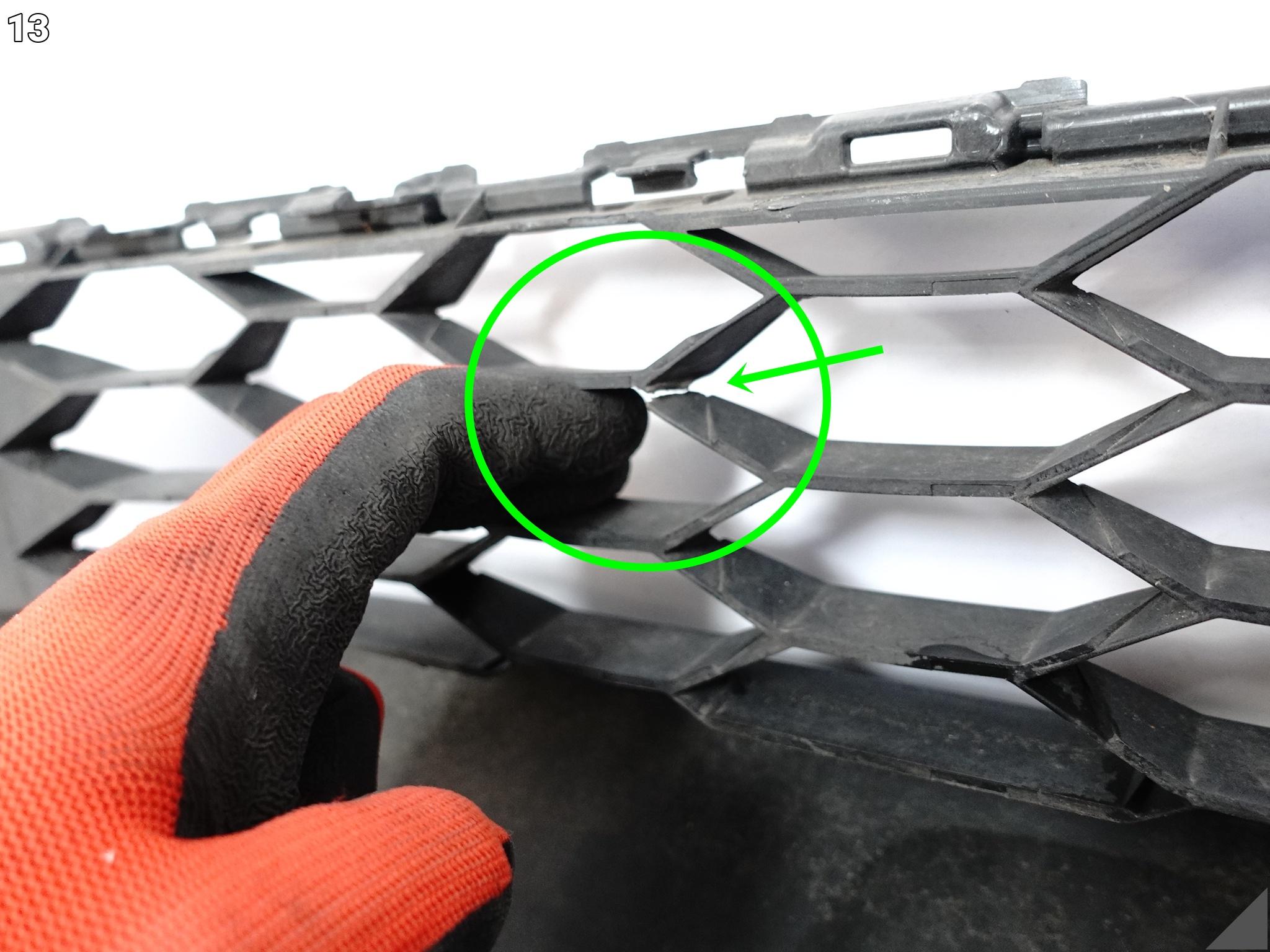 VW TIGUAN II 2 5NA 16-20 SPOILER KRATKA ATRAPA ŚRODKOWA DOLNA ZDERZAK PRZÓD VW TIGUAN II 2 5NA 16-20 SPOILER KRATKA ATRAPA ŚRODKOWA DOLNA ZDERZAK PRZÓD - obrazek 14