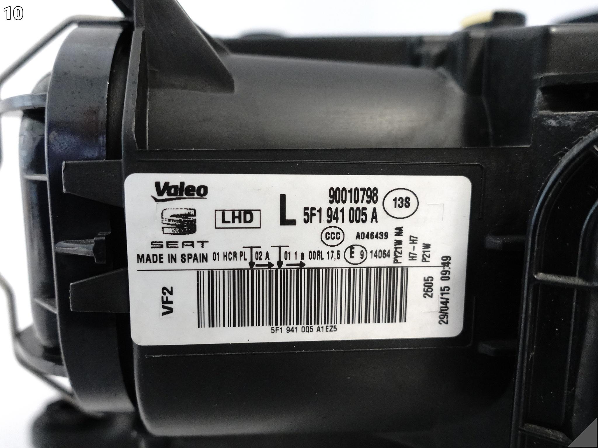 SEAT LEON 3 III 5F1 5F0 13-20 LAMPA ZWYKŁA HALOGEN H7 LEWA PRZÓD EU ŁADNA SEAT LEON 3 III 5F1 5F0 13-20 LAMPA ZWYKŁA HALOGEN H7 LEWA PRZÓD EU ŁADNA - obrazek 11