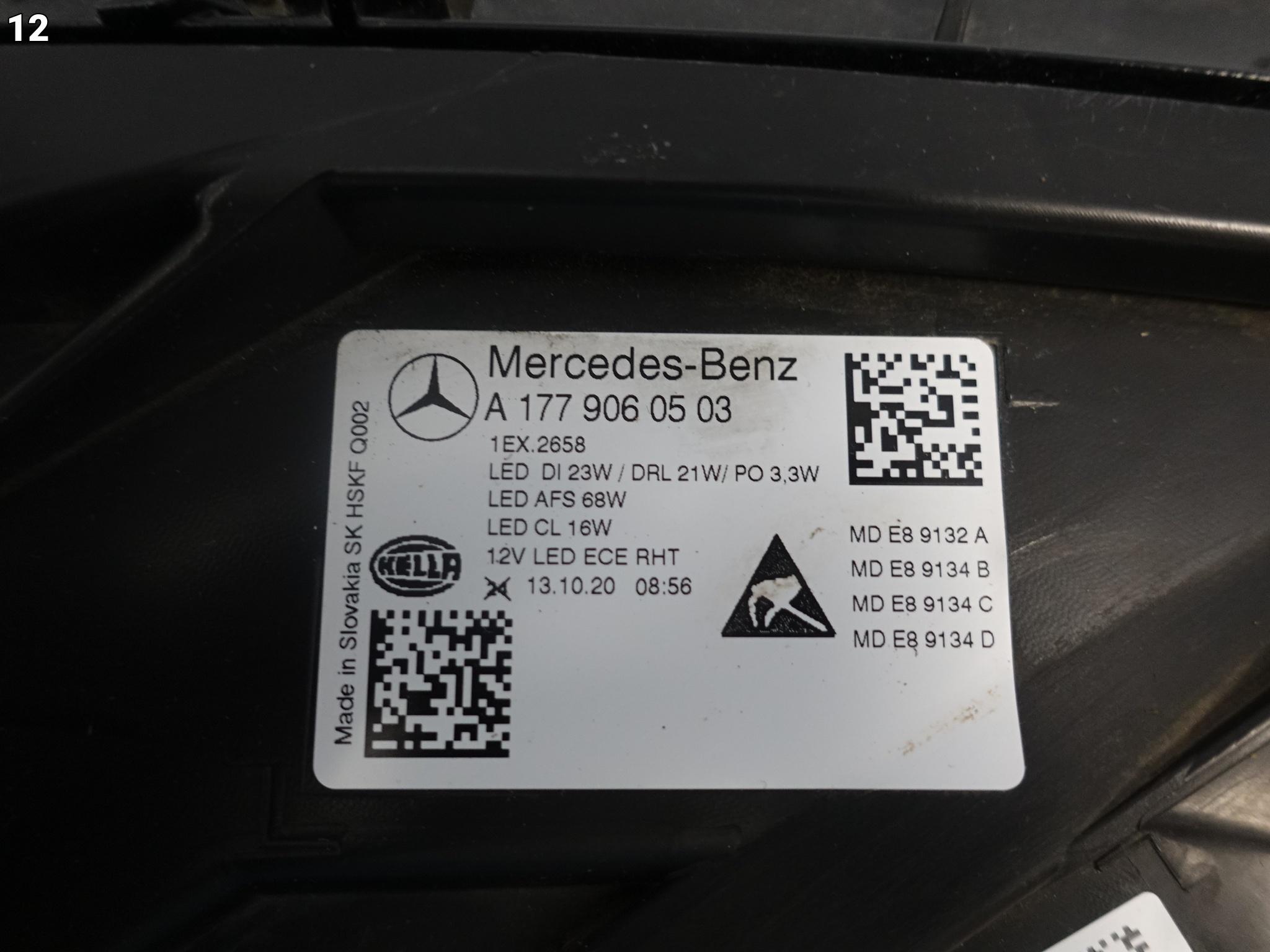 MERCEDES A-KLASA W177 18-23 LAMPA FULL LED MULTIBEAM LEWA PRZÓD EUROPA MERCEDES A-KLASA W177 18-23 LAMPA FULL LED MULTIBEAM LEWA PRZÓD EUROPA - obrazek 13
