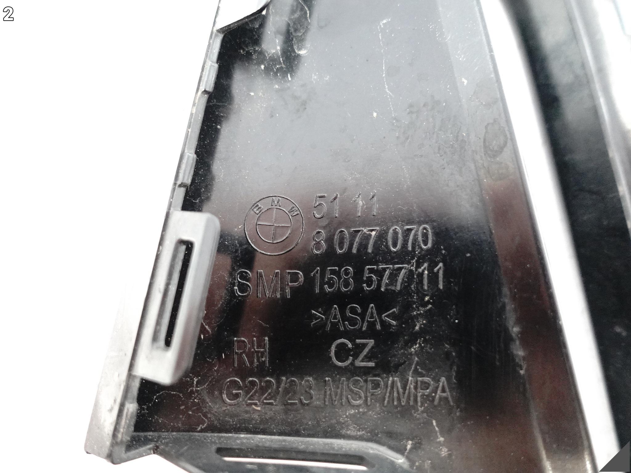 BMW 4 G22 G23 M-PAKIET 20- KRATKA WLOT W ZDERZAK PRAWA PRZÓD 8077070 BMW 4 G22 G23 M-PAKIET 20- KRATKA WLOT W ZDERZAK PRAWA PRZÓD 8077070 - obrazek 3