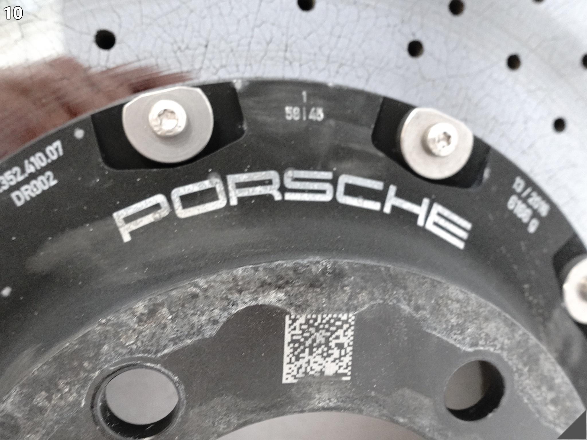PORSCHE 991 992 TURBO GTS 981 GT4 PCCB TARCZA CERAMICZNA PRAWA TYŁ PORSCHE 991 992 TURBO GTS 981 GT4 PCCB TARCZA CERAMICZNA PRAWA TYŁ - obrazek 11