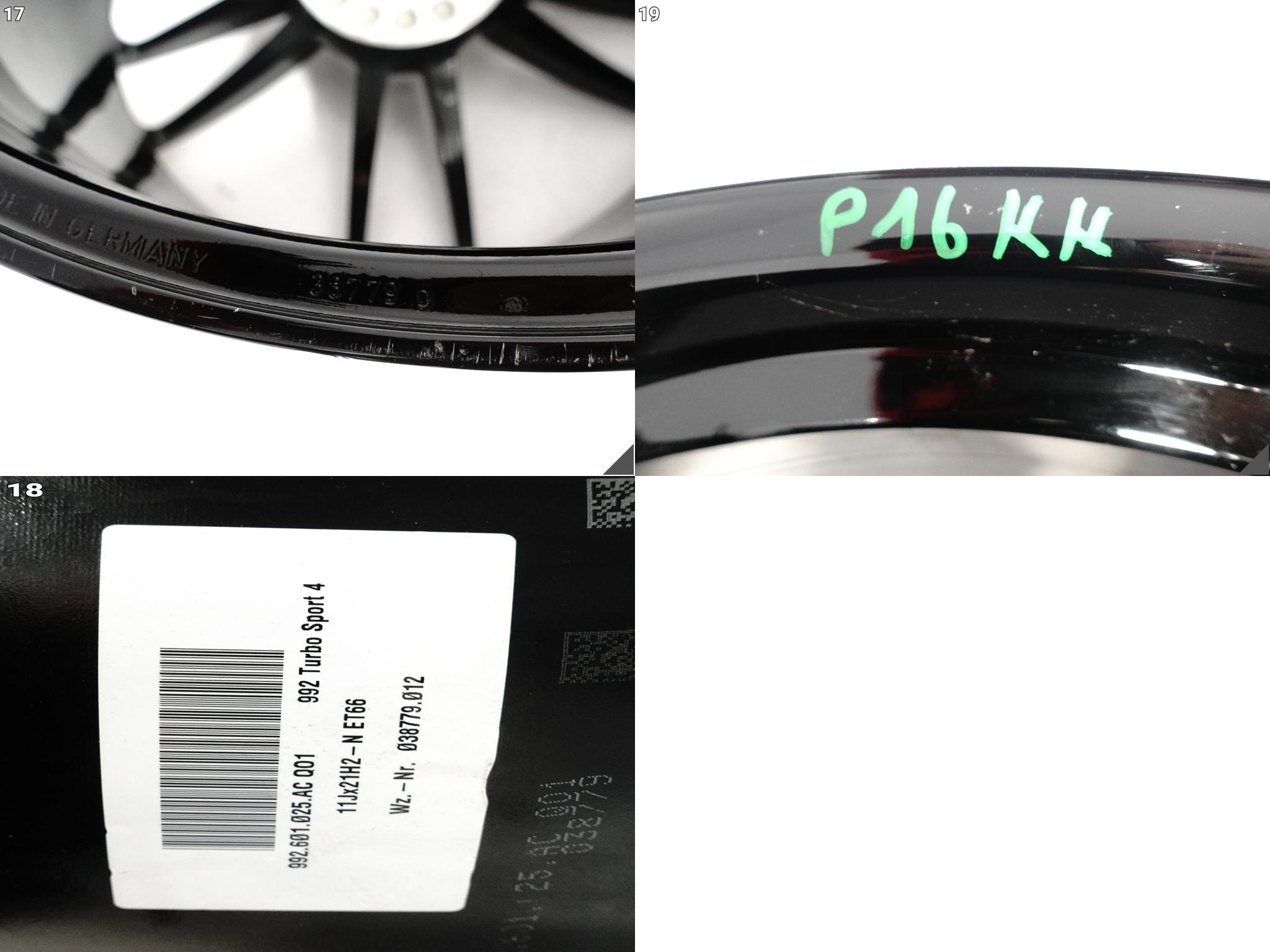 PORSCHE 911 992 TURBO S SPORT IV 4 FELGA ALUFELGA 11Jx21H2-N ET66 QO1 PORSCHE 911 992 TURBO S SPORT IV 4 FELGA ALUFELGA 11Jx21H2-N ET66 QO1 - obrazek 15