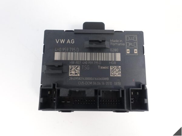 AUDI S8 A8 4H0 D4 13-17 LIFT MODUŁ DRZWI TYŁ 4H0959795D R = L AUDI S8 A8 4H0 D4 13-17 LIFT MODUŁ DRZWI TYŁ 4H0959795D R = L