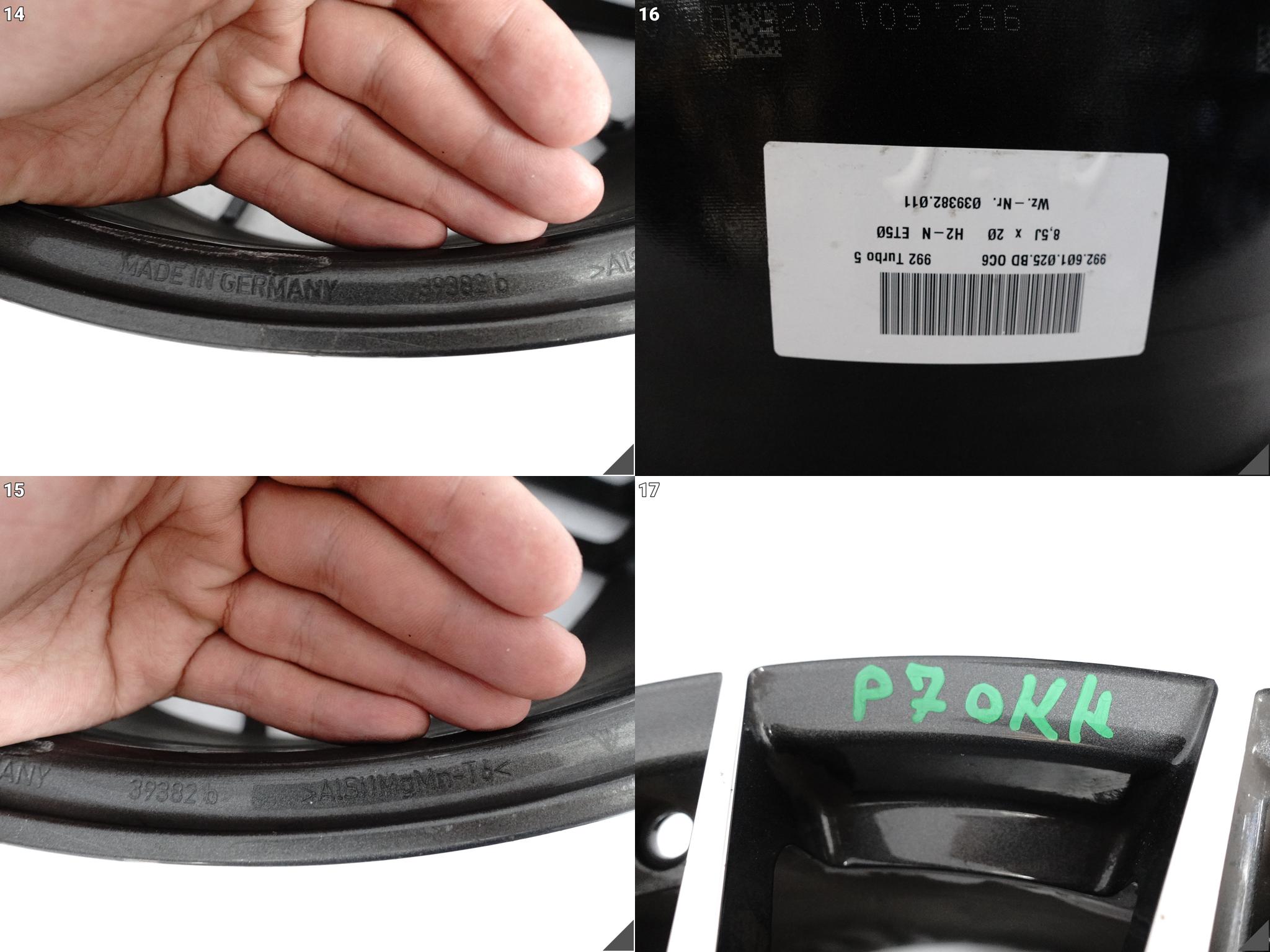 PORSCHE 911 992 TURBO 5 V FELGA ALUMINIOWA ALUFELGA 8,5Jx20 ET50 5×130 OC6 PORSCHE 911 992 TURBO 5 V FELGA ALUMINIOWA ALUFELGA 8,5Jx20 ET50 5x130 OC6 - obrazek 15