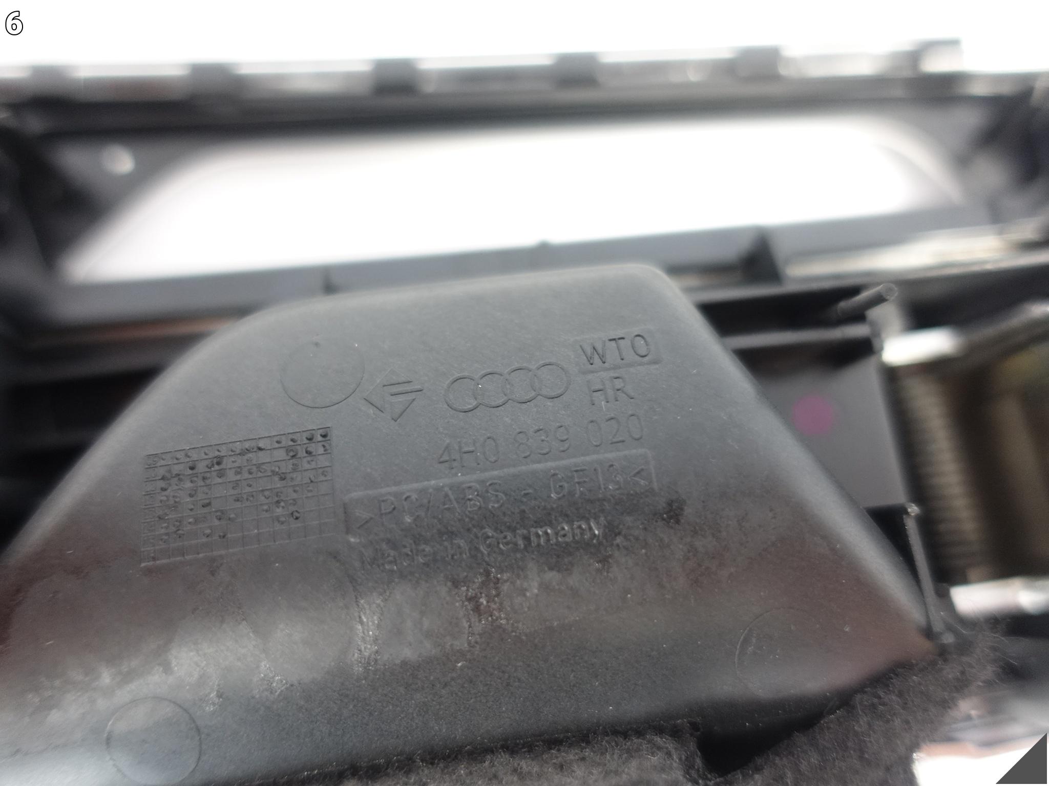 AUDI S8 A8 4H0 D4 13-17 LIFT LISTWA DEKOR DRZWI PRAWA TYŁ KLAMKA GN6 AUDI S8 A8 4H0 D4 13-17 LIFT LISTWA DEKOR DRZWI PRAWA TYŁ KLAMKA GN6 - obrazek 7