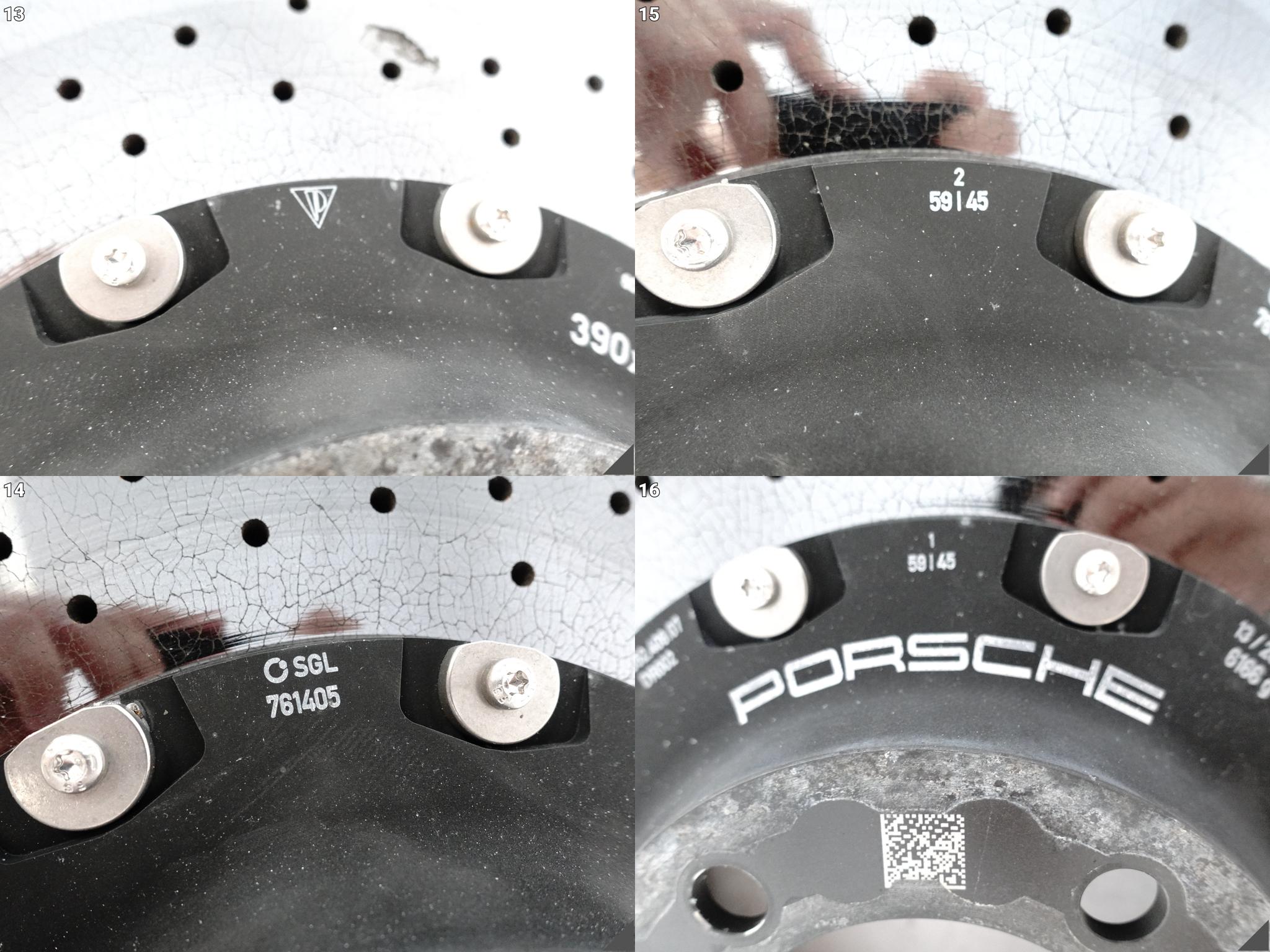 PORSCHE 991 992 TURBO GTS 981 GT4 PCCB TARCZA CERAMICZNA LEWA TYŁ PORSCHE 991 992 TURBO GTS 981 GT4 PCCB TARCZA CERAMICZNA LEWA TYŁ - obrazek 14