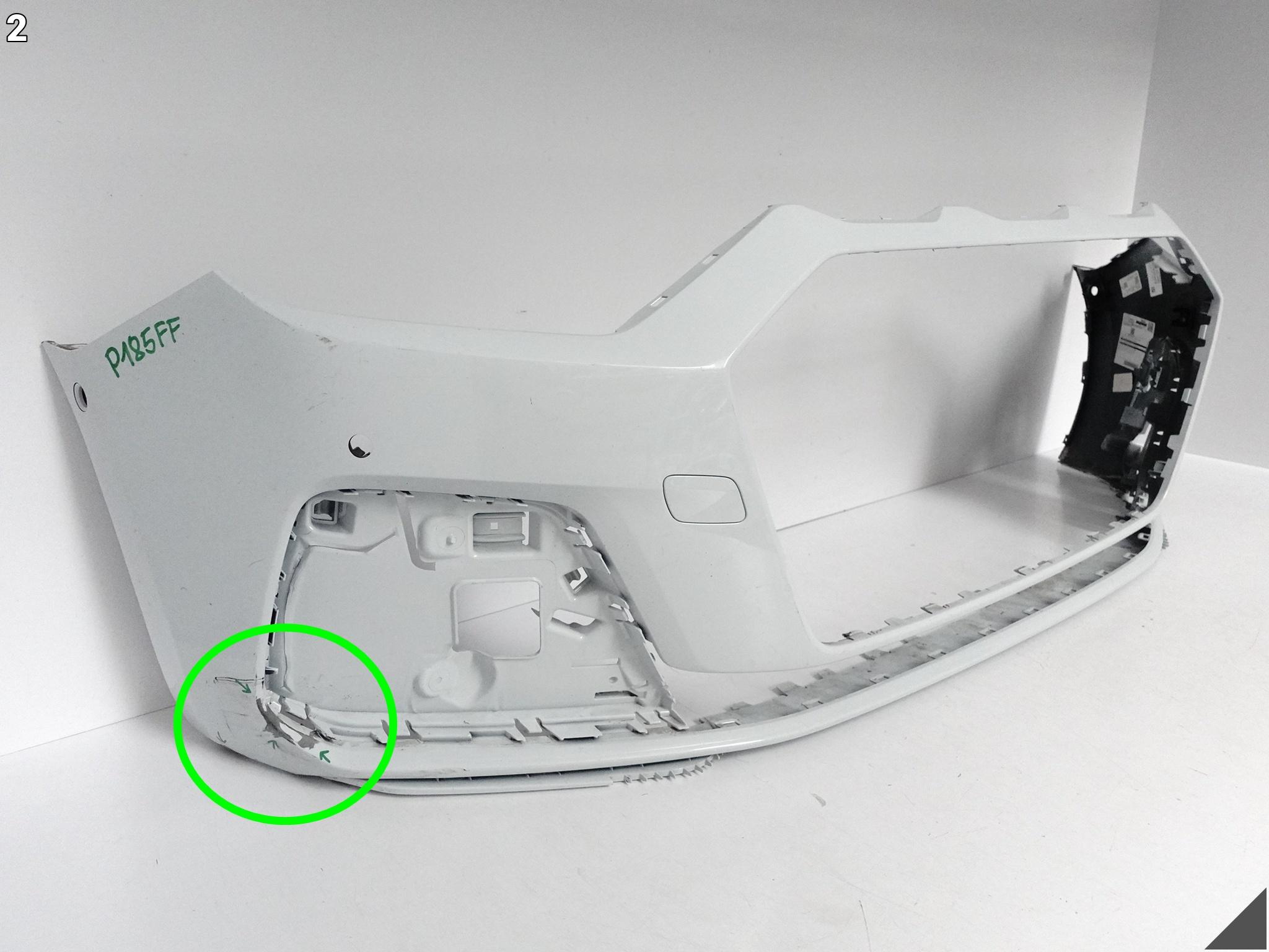 AUDI A1 S1 II 82A (2 GENERACJA) 18- ZWYKŁY ZDERZAK PRZÓD (6xPDC) (APS+PLA) AUDI A1 S1 II 82A (2 GENERACJA) 18- ZWYKŁY ZDERZAK PRZÓD (6xPDC) (APS+PLA) - obrazek 3
