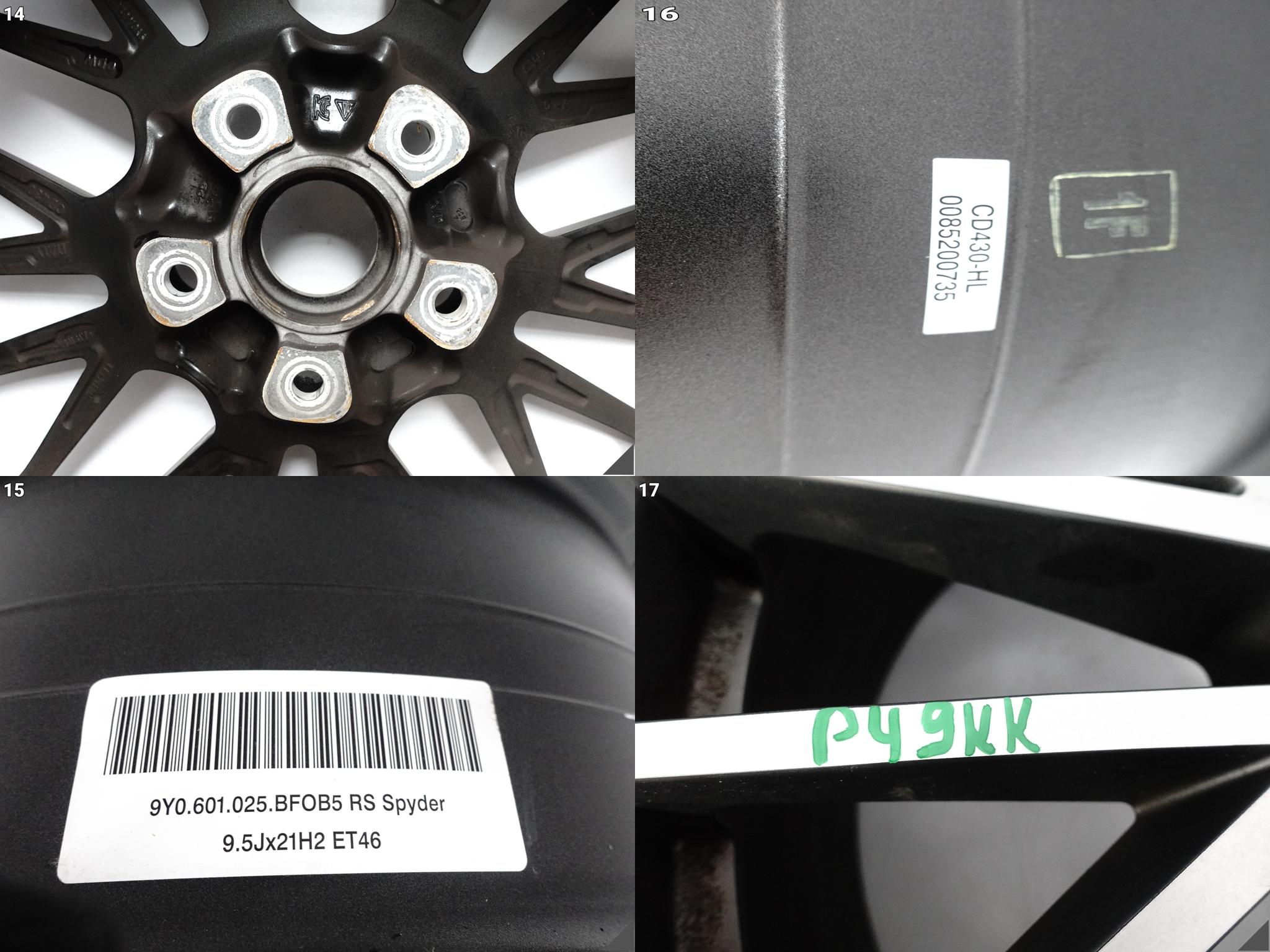 PORSCHE CAYENNE 9Y0 E3 RS SPYDER FELGA ALUFELGA 9,5Jx21 ET46 5×130 OB5 PORSCHE CAYENNE 9Y0 E3 RS SPYDER FELGA ALUFELGA 9,5Jx21 ET46 5x130 OB5 - obrazek 15