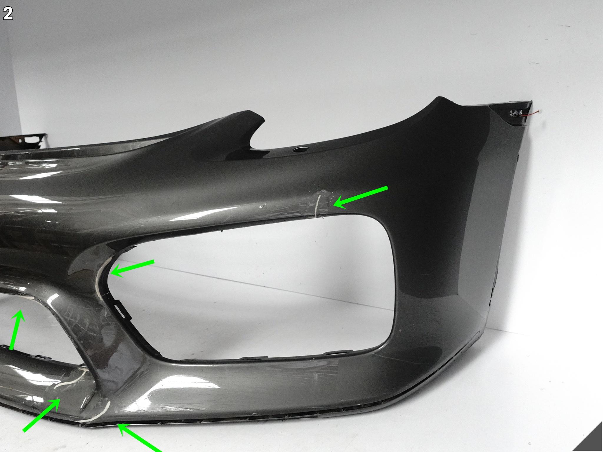 PORSCHE 981 BOXSTER CAYMAN SPYDER GT4 2016 ZDERZAK BUMPER PRZÓD (SPRYSKI) PORSCHE 981 BOXSTER CAYMAN SPYDER GT4 2016 ZDERZAK BUMPER PRZÓD (SPRYSKI) - obrazek 3