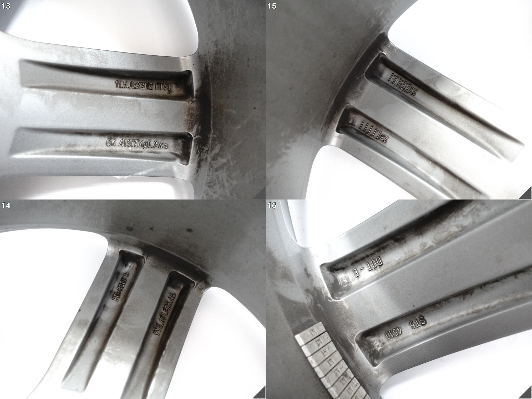 PORSCHE CAYENNE 9Y0 E3 SPORT CLASSIC FELGA ALUFELGA 11,5Jx22 ET61 5×130 OU7 PORSCHE CAYENNE 9Y0 E3 SPORT CLASSIC FELGA ALUFELGA 11,5Jx22 ET61 5x130 OU7 - obrazek 14