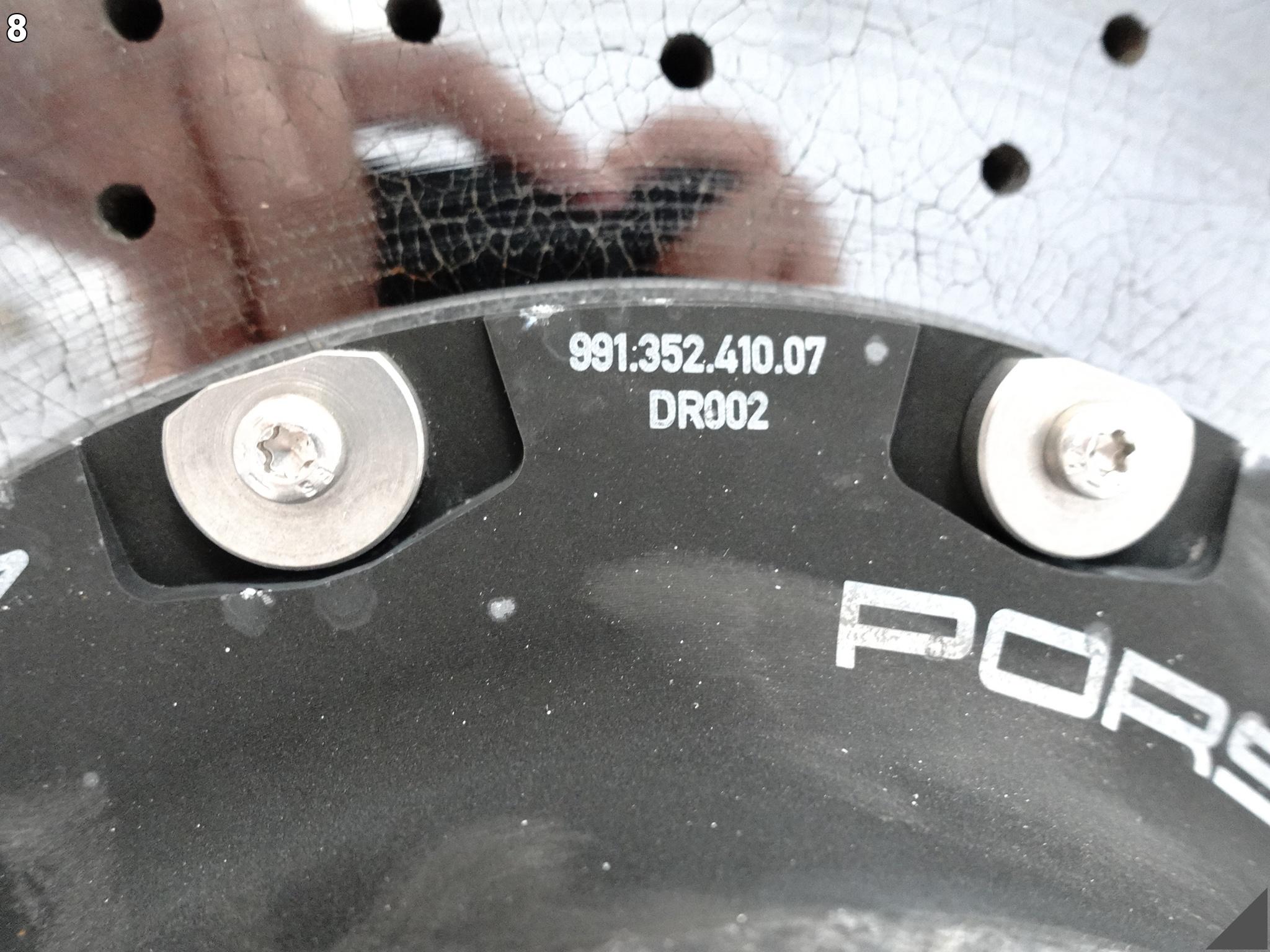 PORSCHE 991 992 TURBO GTS 981 GT4 PCCB TARCZA CERAMICZNA PRAWA TYŁ PORSCHE 991 992 TURBO GTS 981 GT4 PCCB TARCZA CERAMICZNA PRAWA TYŁ - obrazek 9
