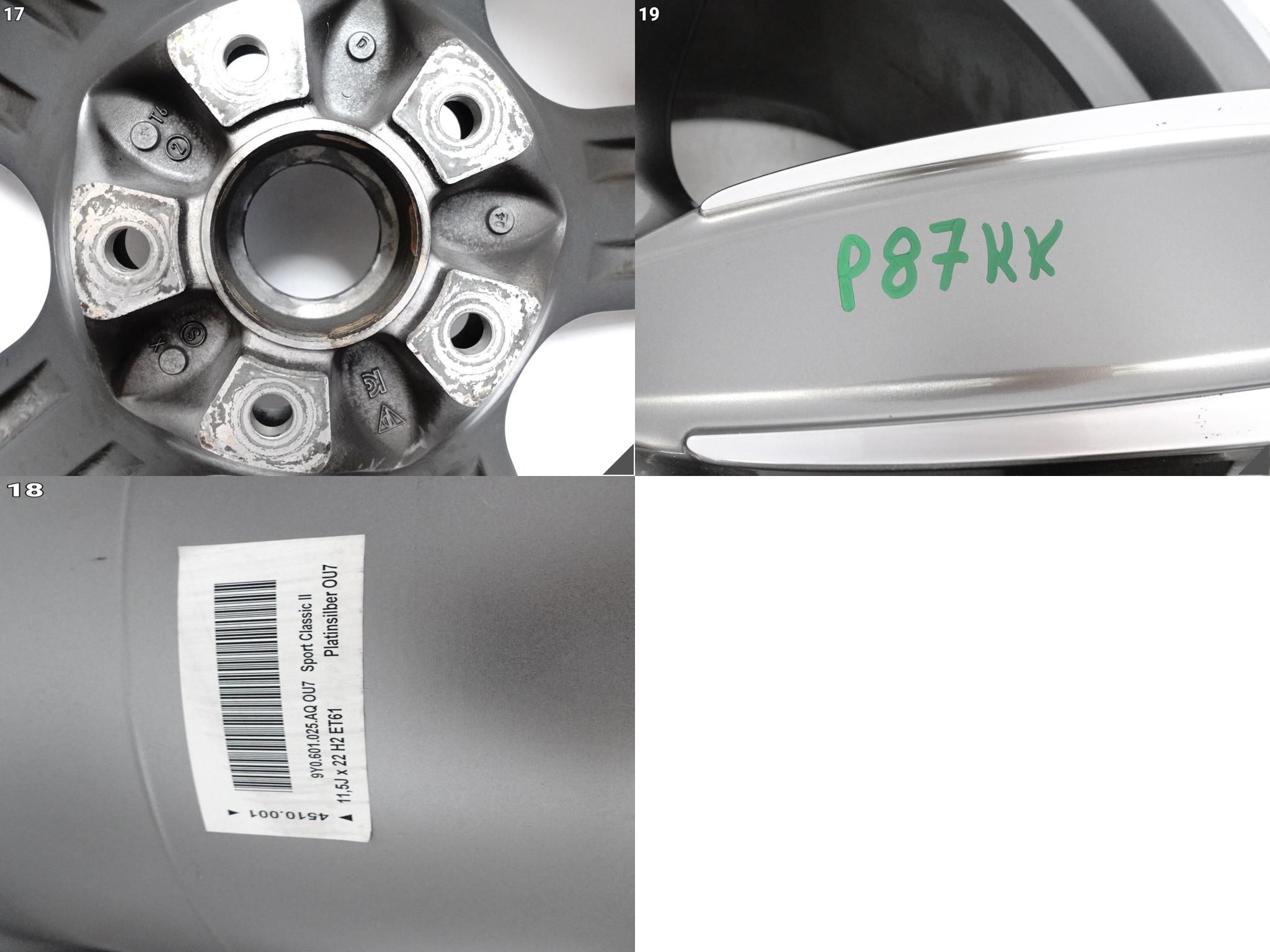 PORSCHE CAYENNE 9Y0 E3 SPORT CLASSIC FELGA ALUFELGA 11,5Jx22 ET61 5×130 OU7 PORSCHE CAYENNE 9Y0 E3 SPORT CLASSIC FELGA ALUFELGA 11,5Jx22 ET61 5x130 OU7 - obrazek 15