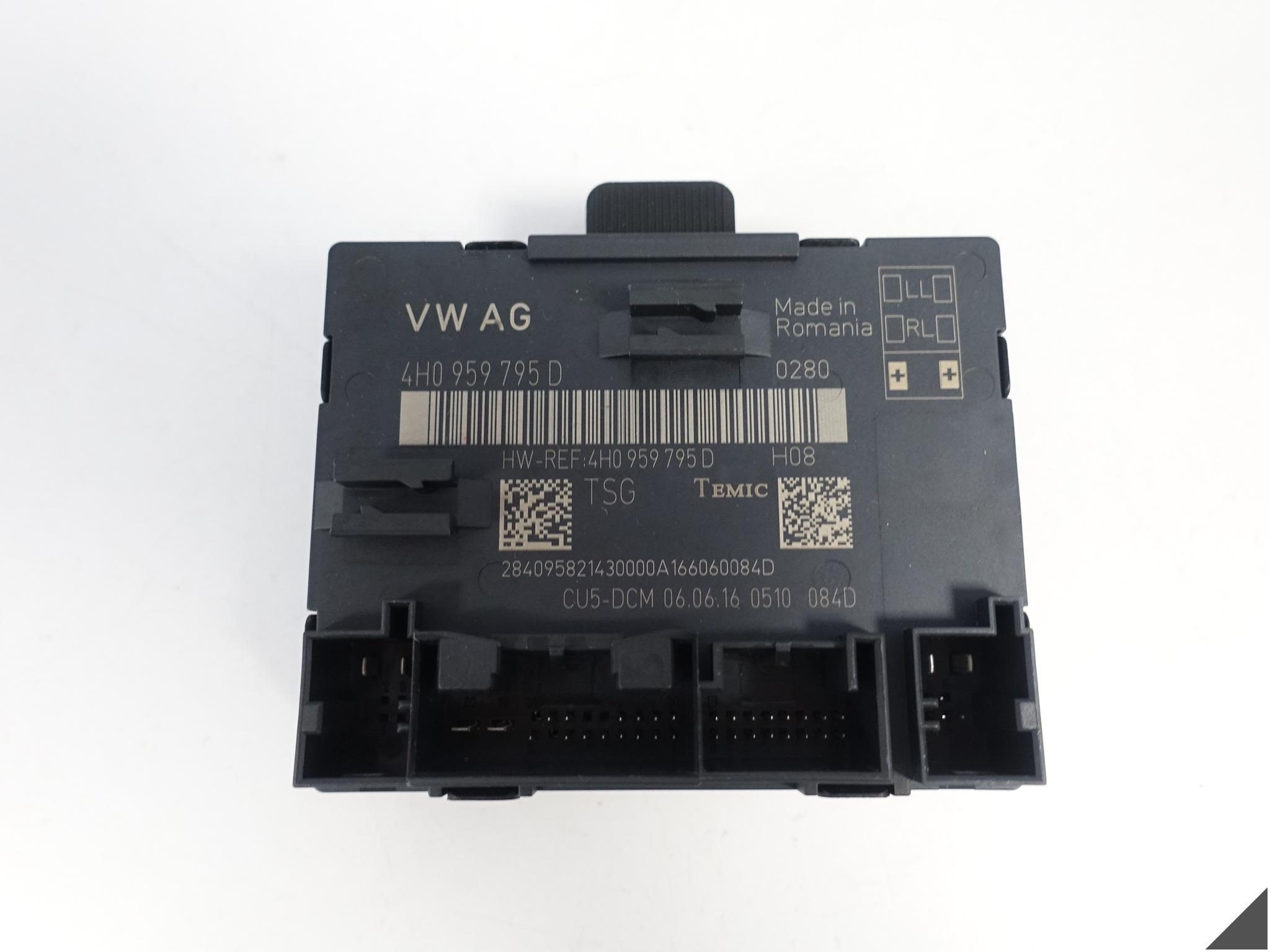 AUDI S8 A8 4H0 D4 13-17 LIFT MODUŁ DRZWI TYŁ 4H0959795D R = L AUDI S8 A8 4H0 D4 13-17 LIFT MODUŁ DRZWI TYŁ 4H0959795D R = L