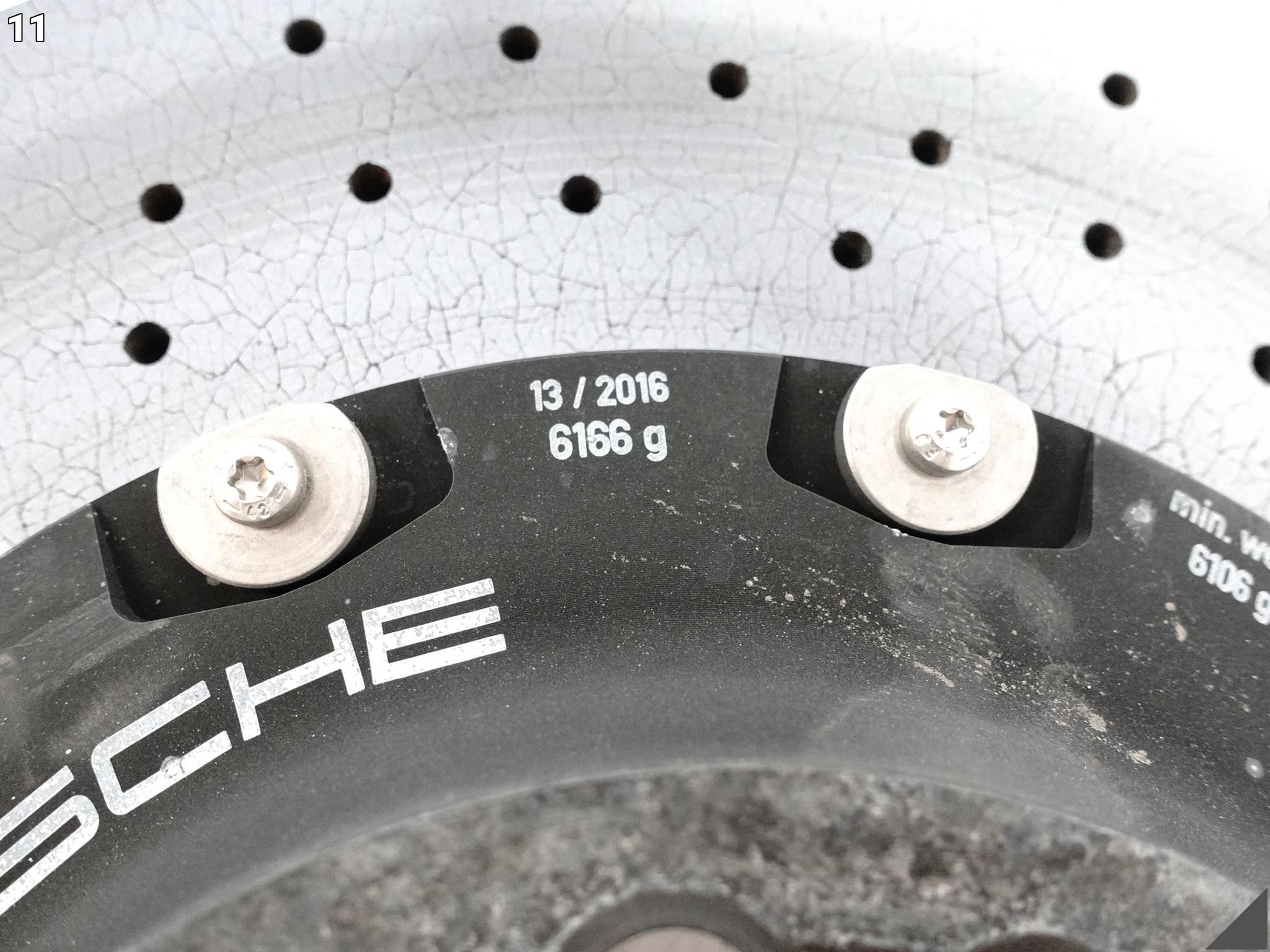 PORSCHE 991 992 TURBO GTS 981 GT4 PCCB TARCZA CERAMICZNA PRAWA TYŁ PORSCHE 991 992 TURBO GTS 981 GT4 PCCB TARCZA CERAMICZNA PRAWA TYŁ - obrazek 12