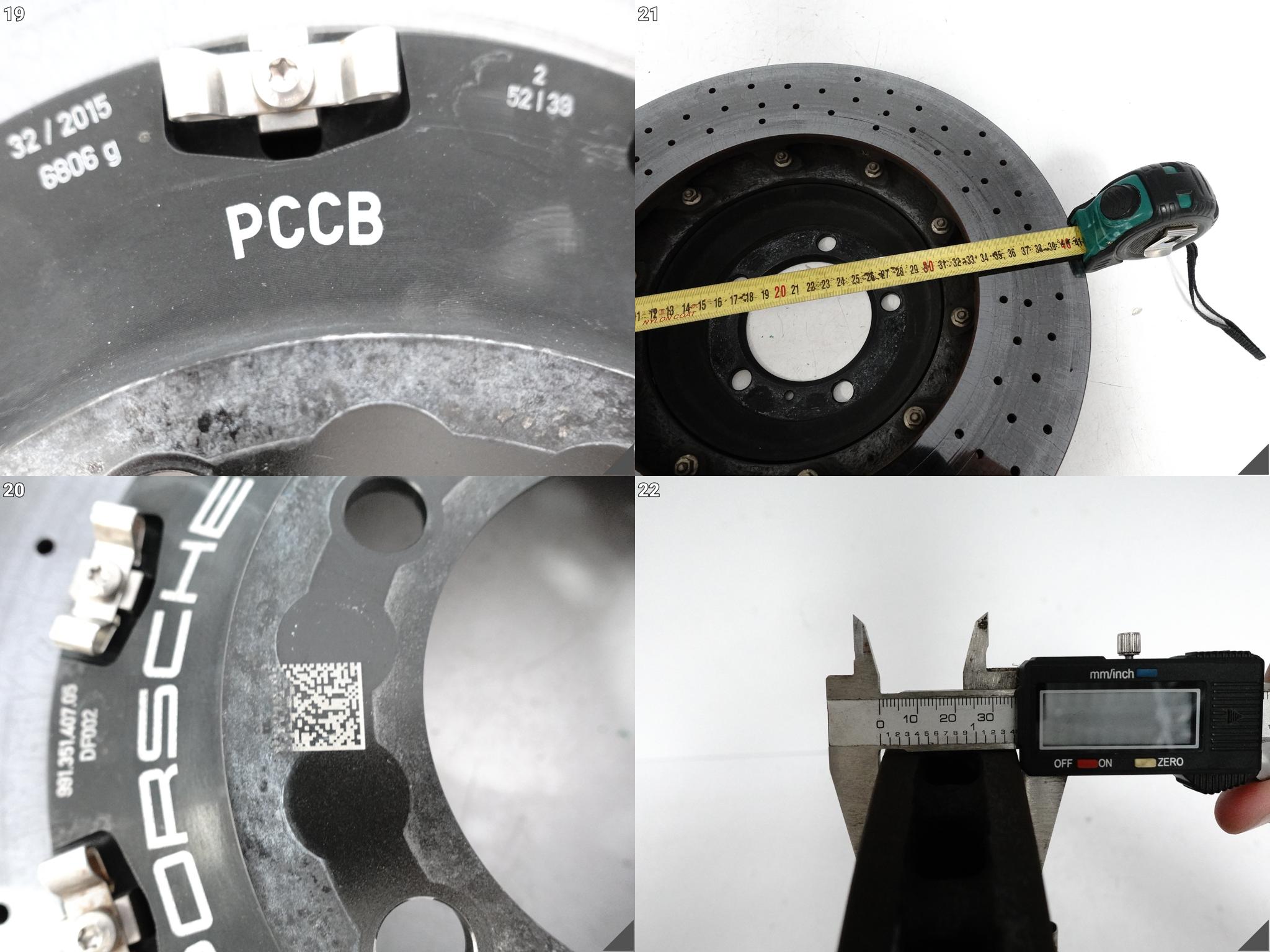 PORSCHE 991 992 TURBO C2 C2S C4 C4S PCCB TARCZA CERAMICZNA LEWA PRZÓD PORSCHE 991 992 TURBO C2 C2S C4 C4S PCCB TARCZA CERAMICZNA LEWA PRZÓD - obrazek 14