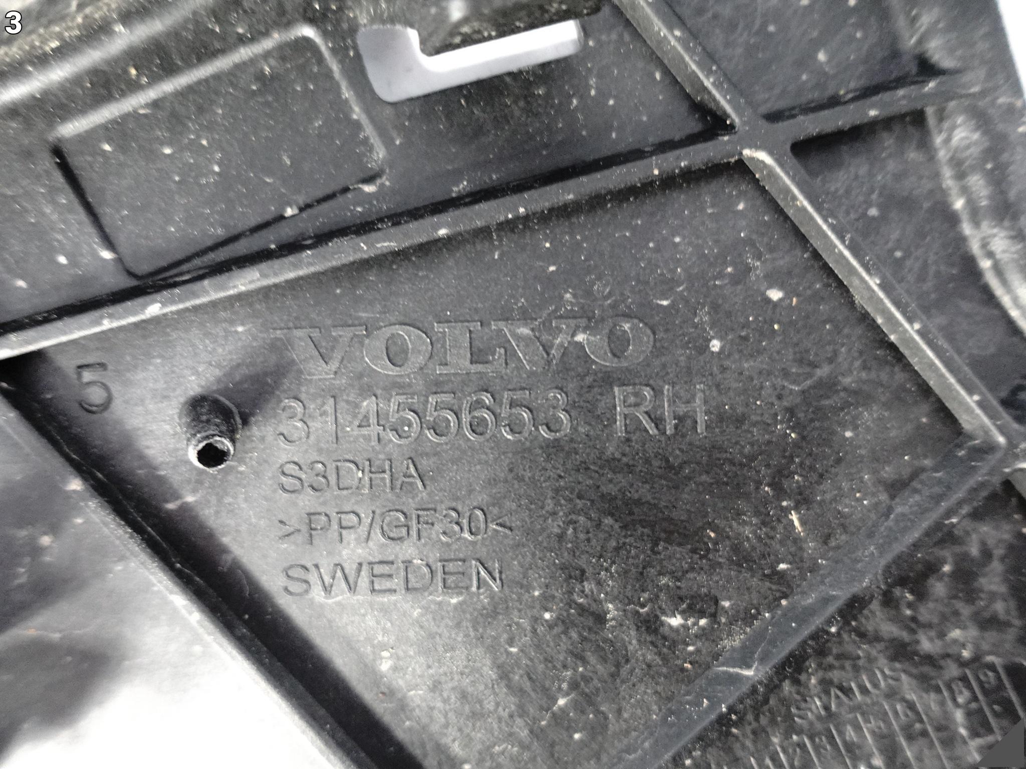 VOLVO S60 III V60 II 18- ŚLIZG UCHWYT MOCOWANIE W ZDERZAK PRAWY PRZÓD VOLVO S60 III V60 II 18- ŚLIZG UCHWYT MOCOWANIE W ZDERZAK PRAWY PRZÓD - obrazek 4