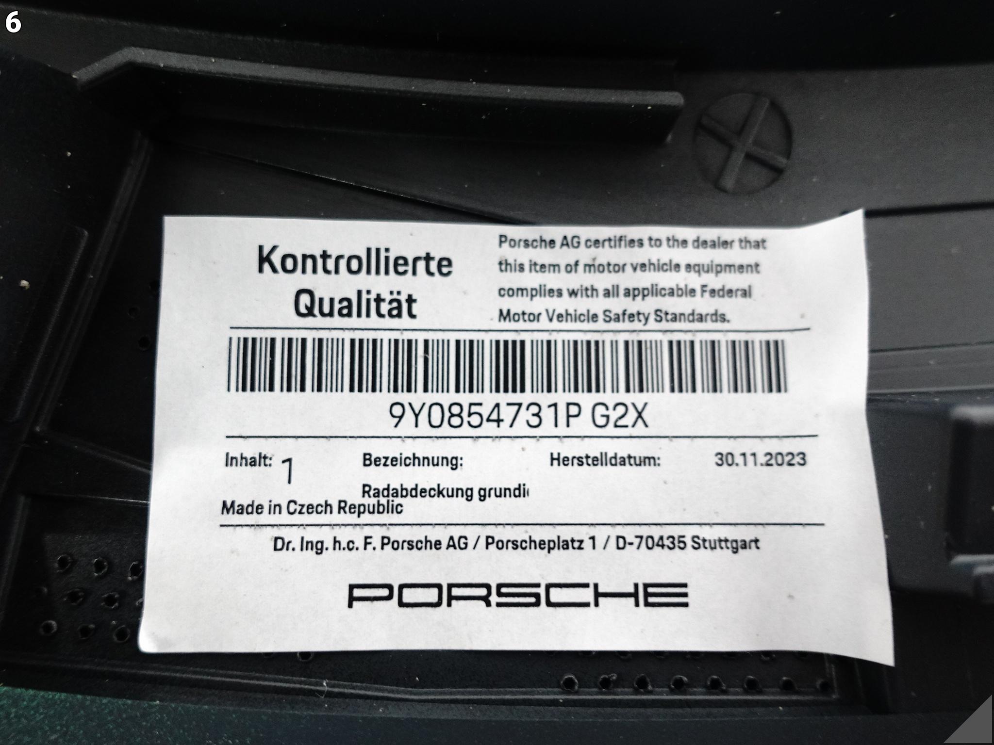 PORSCHE CAYENNE III GTS E3 9Y0 18- LISTWA NA BŁOTNIK LEWA TYŁ G2X PORSCHE CAYENNE III GTS E3 9Y0 18- LISTWA NA BŁOTNIK LEWA TYŁ G2X - obrazek 7