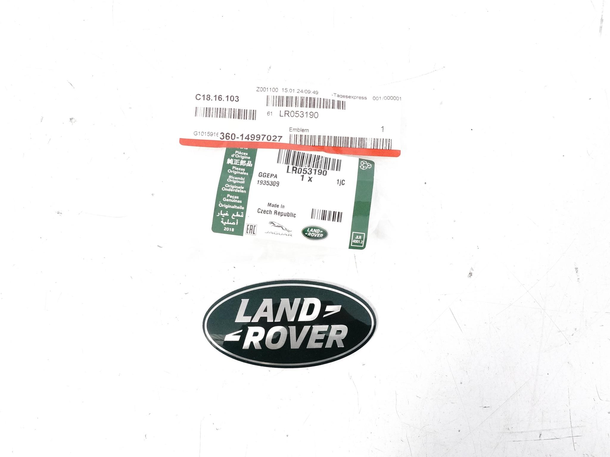 LAND ROVER DISCOVERY L462 RANGE ROVER L405 VELAR EMBLEMAT GRILL NOWY ORG LAND ROVER DISCOVERY L462 RANGE ROVER L405 VELAR EMBLEMAT GRILL NOWY ORG