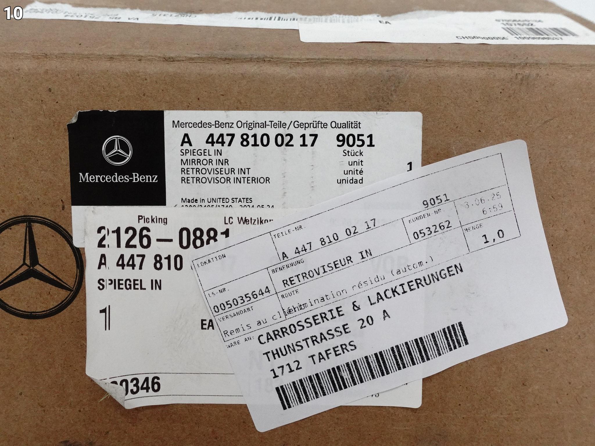 MERCEDES V-KLASA VITO W447 LIFT MOPF 14-23 LUSTERKO WEWNĘTRZNE WSTECZNE MERCEDES V-KLASA VITO W447 LIFT MOPF 14-23 LUSTERKO WEWNĘTRZNE WSTECZNE - obrazek 11