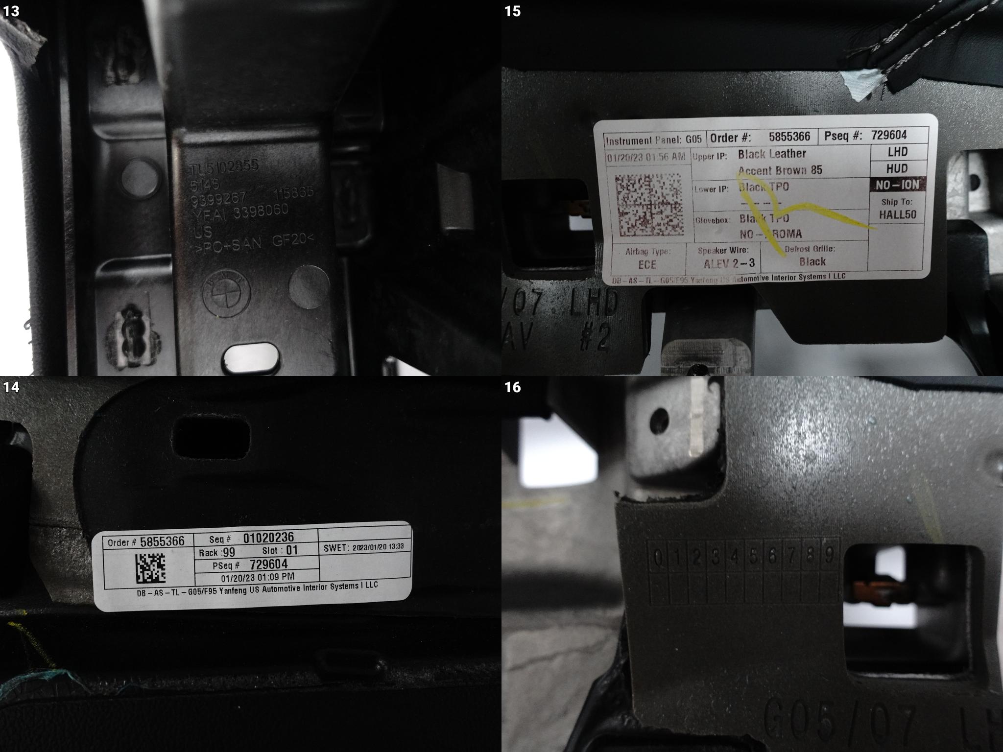 BMW X5 G05 X6 G06 X7 G07 18-23 KONSOLA DESKA SKÓRA CZARNA BLACK HEAD UP HUD BMW X5 G05 X6 G06 X7 G07 18-23 KONSOLA DESKA SKÓRA CZARNA BLACK HEAD UP HUD - obrazek 14