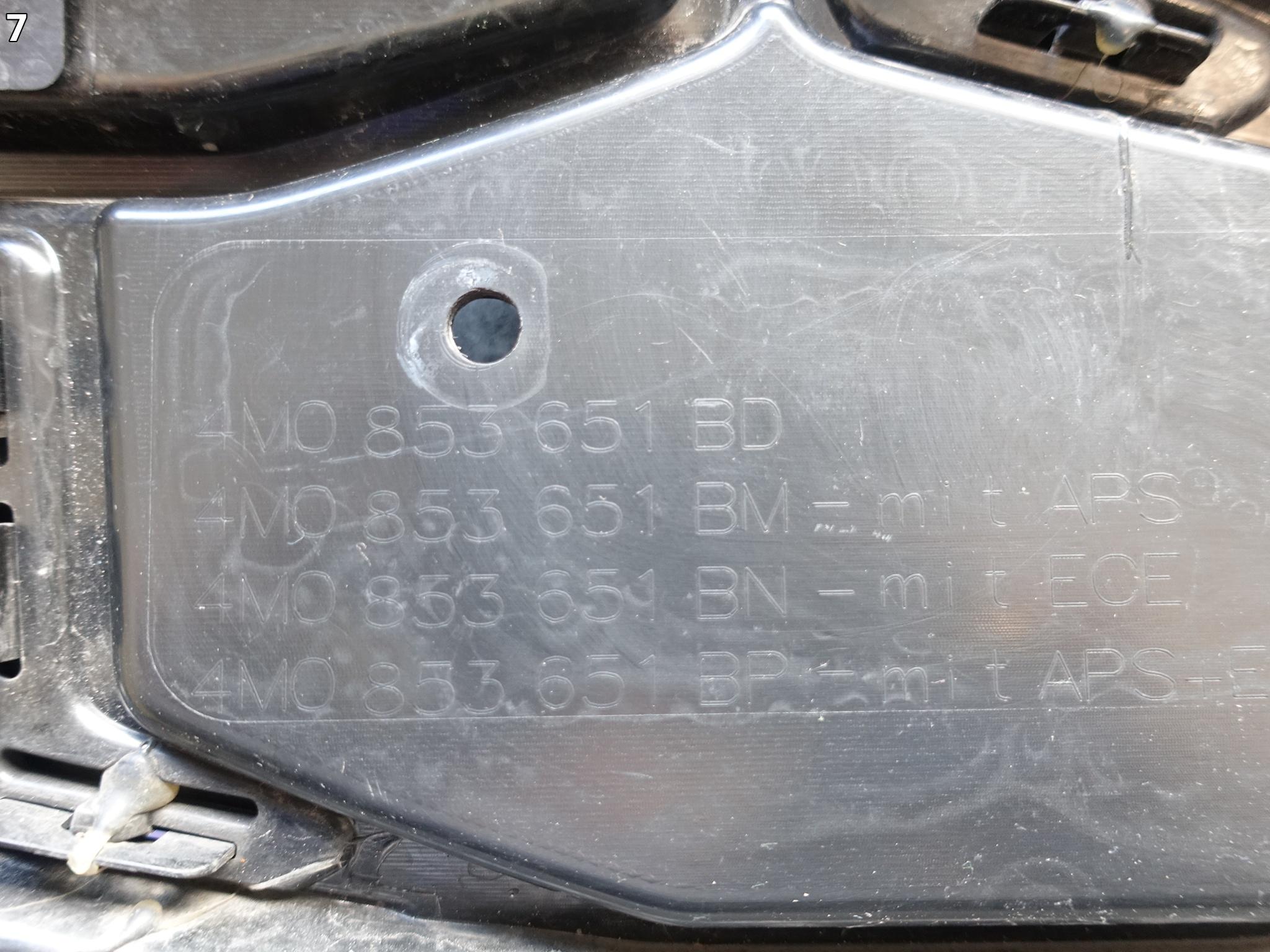 AUDI Q7 SQ7 II 4M0 LIFT (DRUGI LIFT) S-LINE 24- GRILL ATRAPA ACC KAMERA PDC AUDI Q7 SQ7 II 4M0 LIFT (DRUGI LIFT) S-LINE 24- GRILL ATRAPA ACC KAMERA PDC - obrazek 8