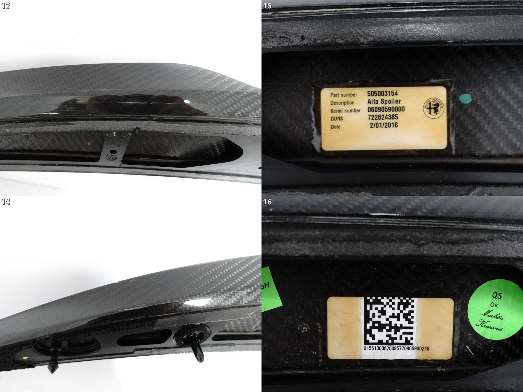 ALFA ROMEO GIULIA 2.9 QUADRIFOGLIO QV 16- CARBON SPOILER LOTKA KLAPY TYŁ ALFA ROMEO GIULIA 2.9 QUADRIFOGLIO QV 16- CARBON SPOILER LOTKA KLAPY TYŁ - obrazek 14
