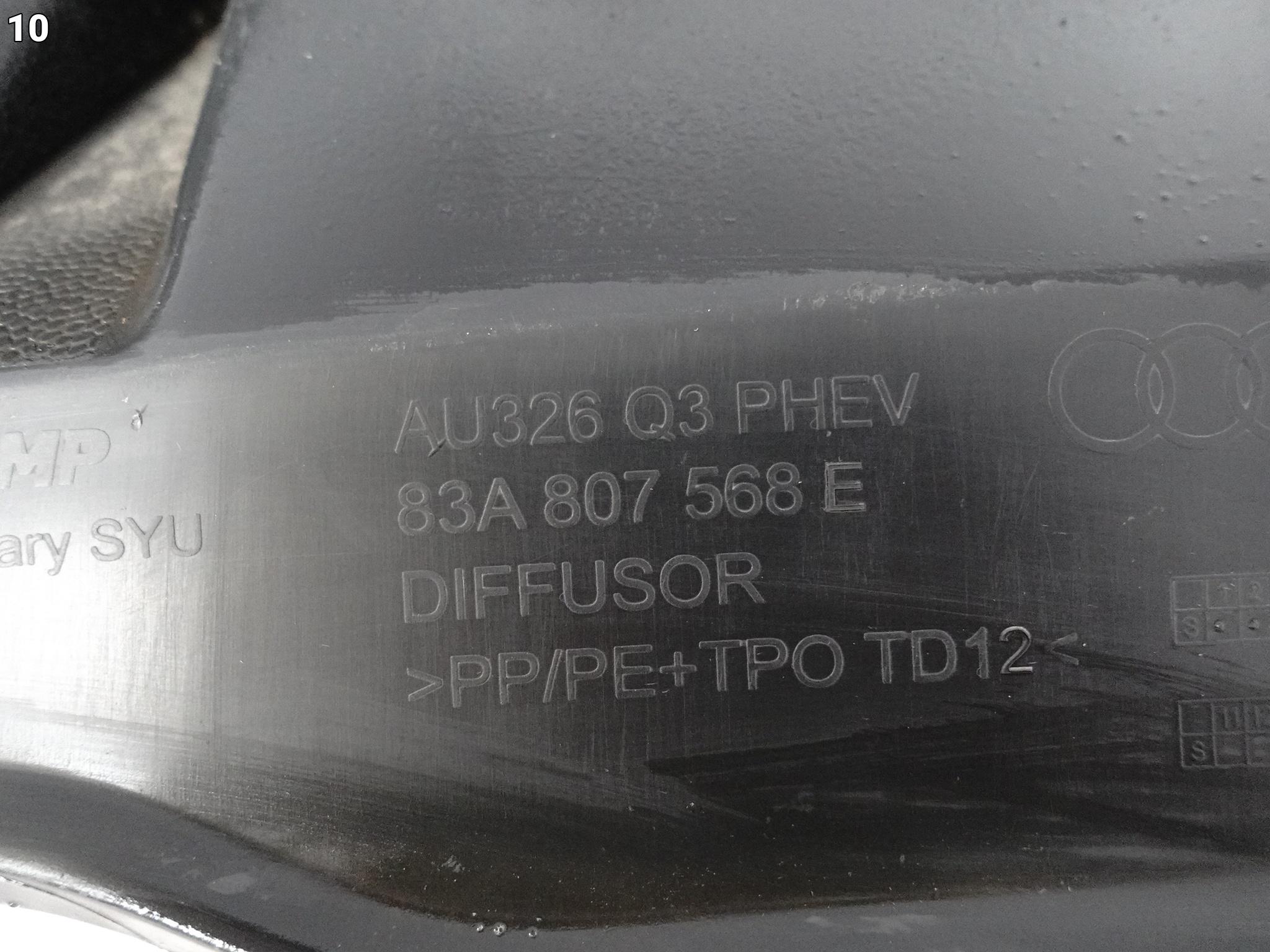 AUDI Q3 II F3 83A S-LINE 19- SPOILER DYFUZOR W ZDERZAK TYŁ CZERŃ SATYNOWA AUDI Q3 II F3 83A S-LINE 19- SPOILER DYFUZOR W ZDERZAK TYŁ CZERŃ SATYNOWA - obrazek 11