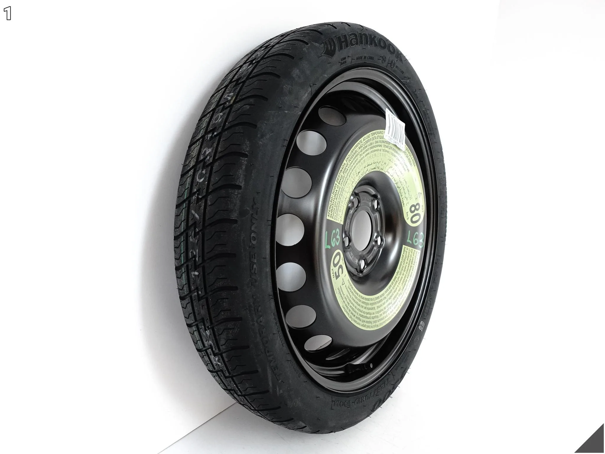 AUDI A5 S5 8T0 A4 S4 8K0 LIFT 07-16 KOŁO DOJAZDOWE T125/70R19 100M HANKOOK AUDI A5 S5 8T0 A4 S4 8K0 LIFT 07-16 KOŁO DOJAZDOWE T125/70R19 100M HANKOOK - obrazek 2