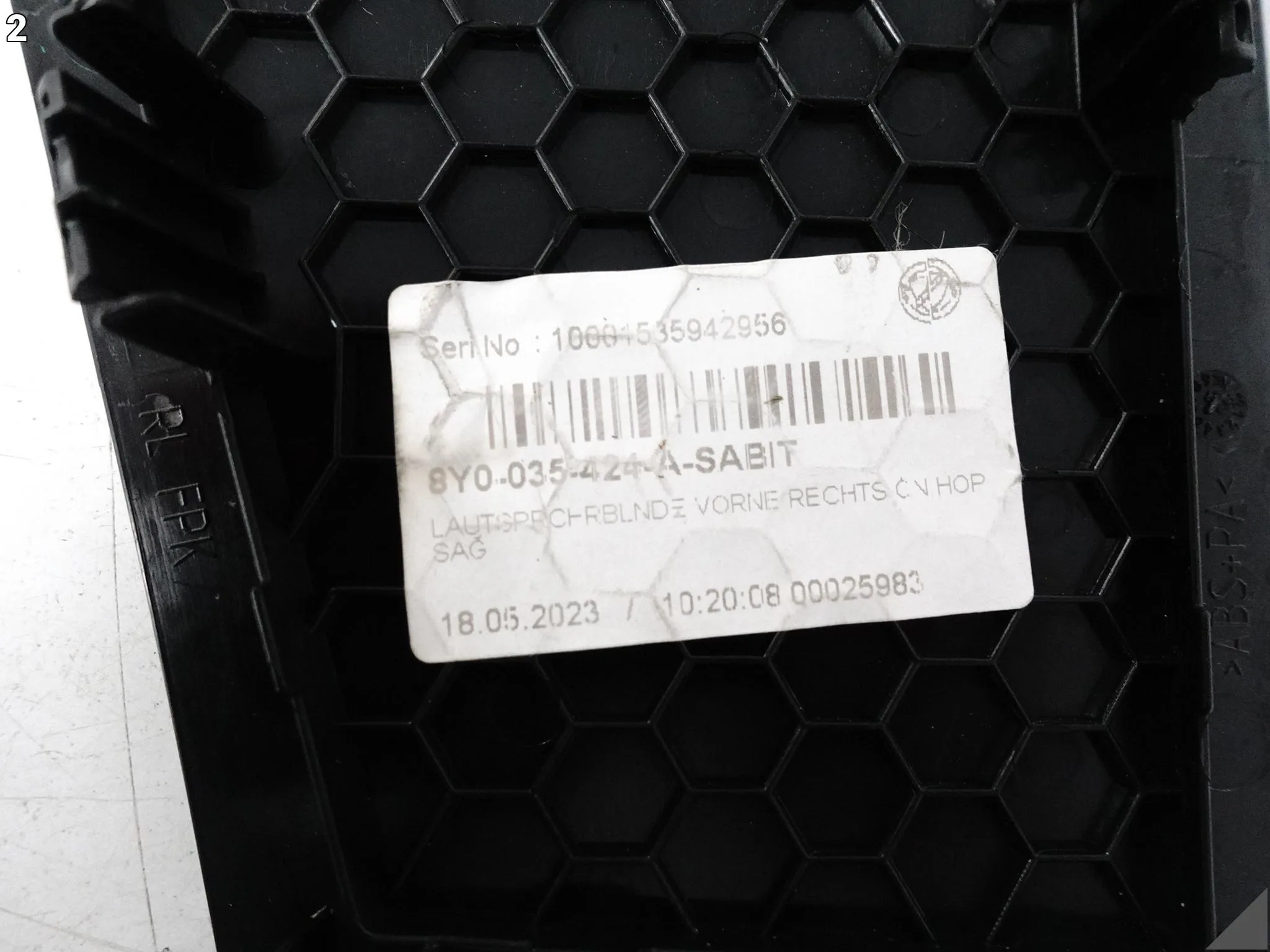 AUDI A3 S3 RS3 8Y0 20-24 OSŁONA ZAŚLEPKA OBUDOWA GŁOSNIKA PRZÓD PRAWY AUDI A3 S3 RS3 8Y0 20-24 OSŁONA ZAŚLEPKA OBUDOWA GŁOSNIKA PRZÓD PRAWY - obrazek 3