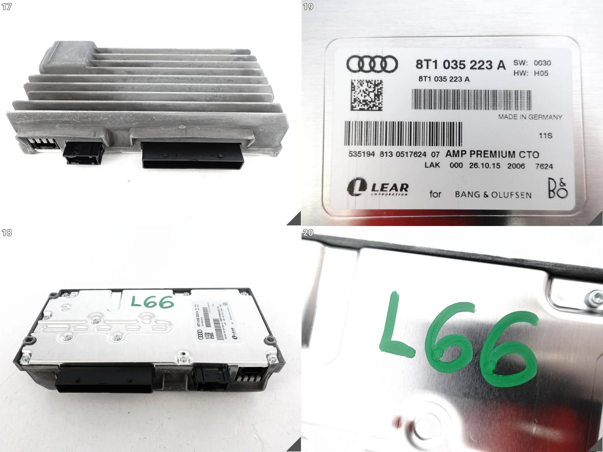 AUDI A5 S5 RS5 8T0 SPORTBACK 07-16 ZESTAW GŁOŚNIKÓW WZMACNIACZ BANG&OLUFSEN AUDI A5 S5 RS5 8T0 SPORTBACK 07-16 ZESTAW GŁOŚNIKÓW WZMACNIACZ BANG&OLUFSEN - obrazek 15