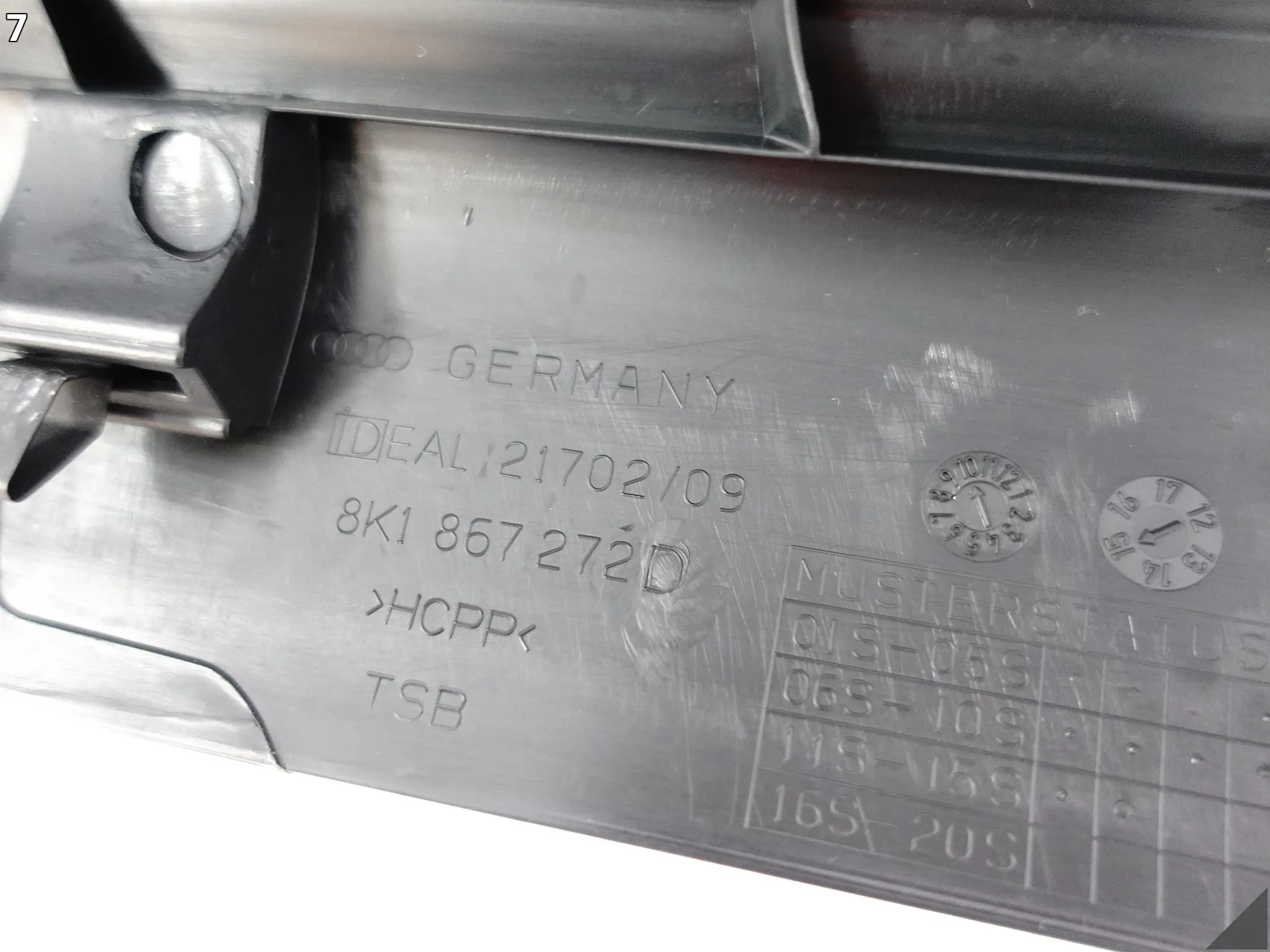 AUDI A5 S5 8T0 A4 S4 8K0 B8 LIFT 11-16 OSŁONA LISTWA SŁUPEK A PRÓG PRAWA AUDI A5 S5 8T0 A4 S4 8K0 B8 LIFT 11-16 OSŁONA LISTWA SŁUPEK A PRÓG PRAWA - obrazek 8