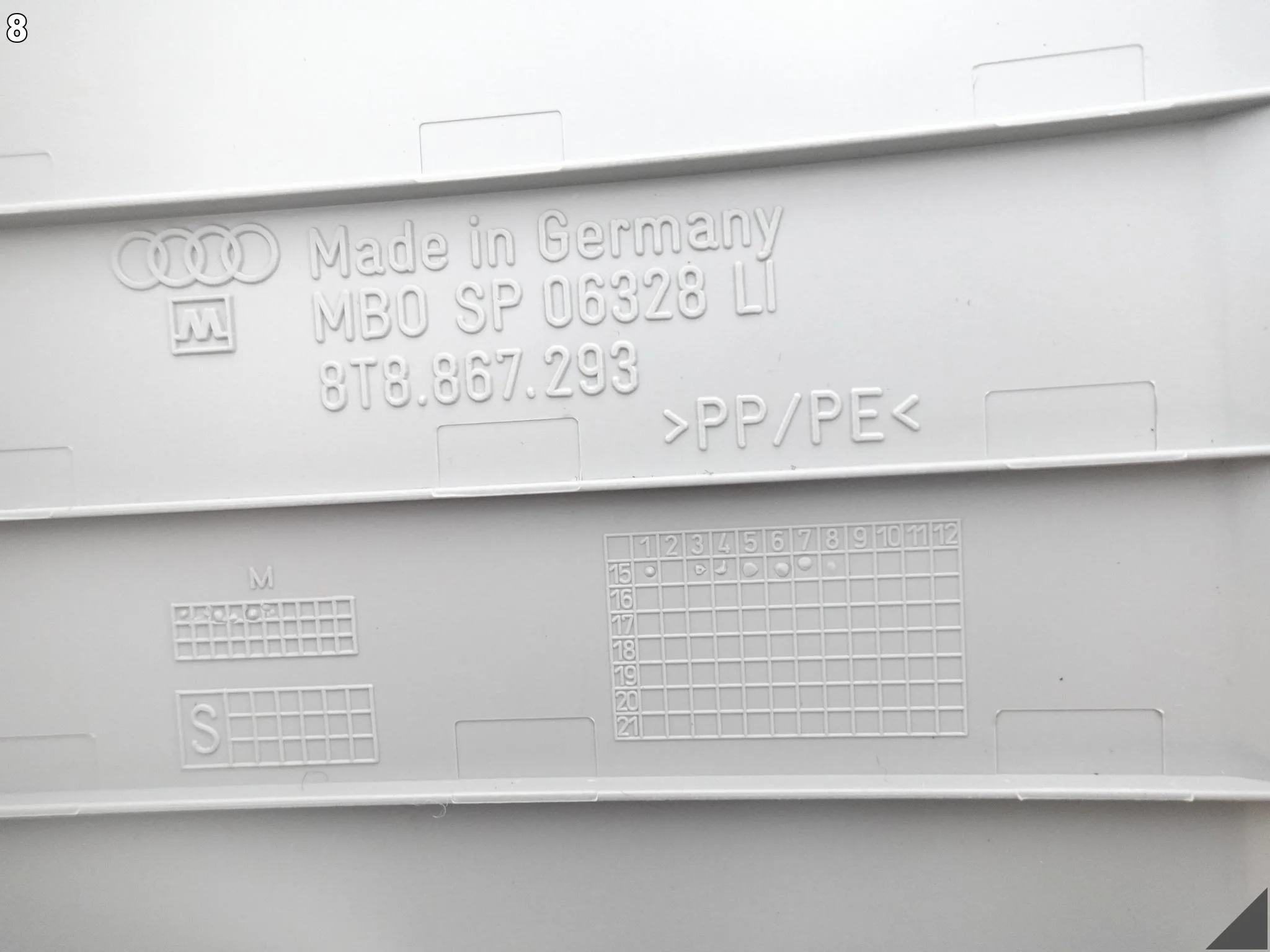 AUDI A5 S5 8T8 B8 LIFT 11-16 SPORTBACK OSŁONA POSZYCIE SŁUPEK B LEWY AUDI A5 S5 8T8 B8 LIFT 11-16 SPORTBACK OSŁONA POSZYCIE SŁUPEK B LEWY - obrazek 9