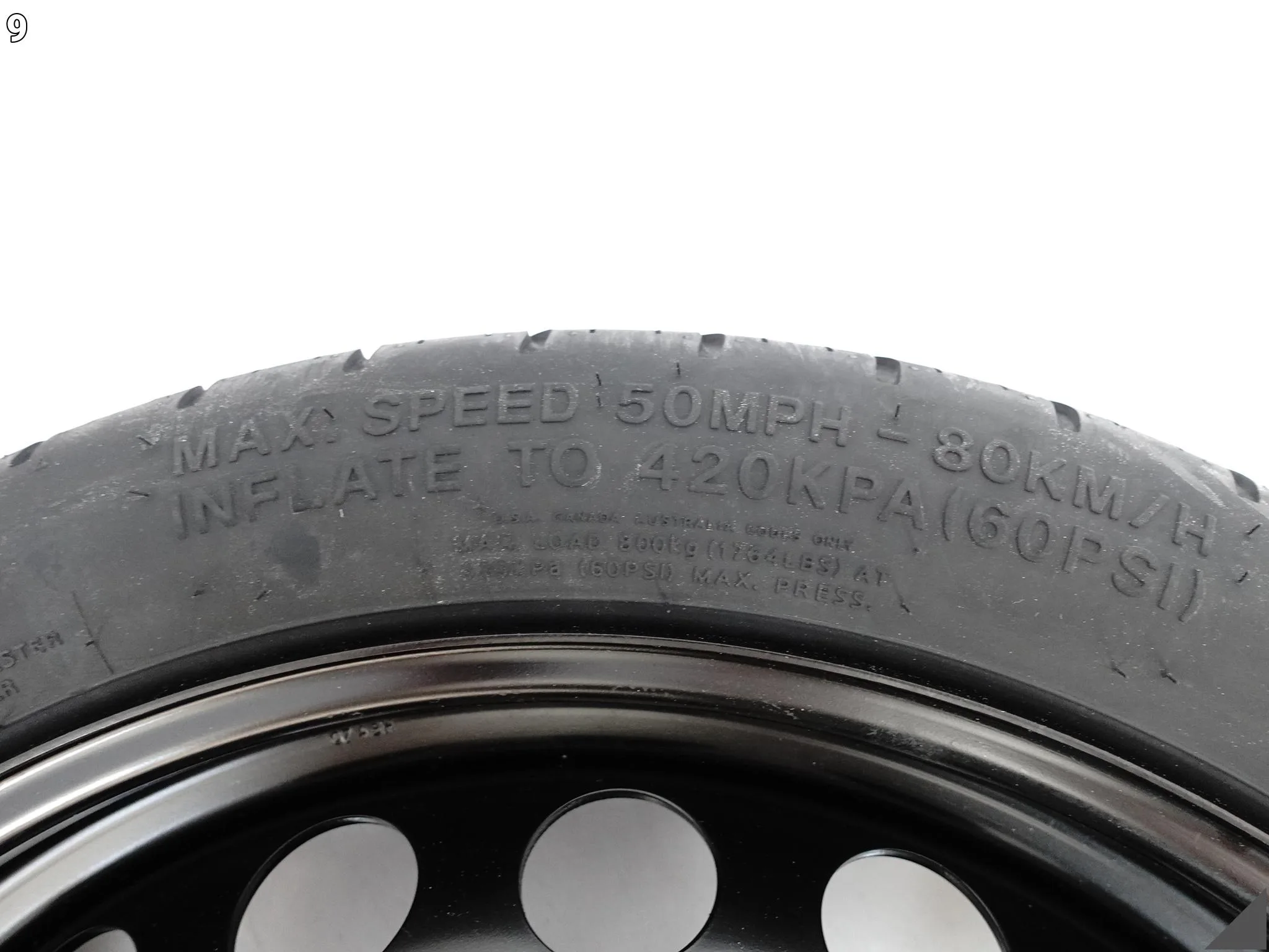 AUDI A5 S5 8T0 A4 S4 8K0 LIFT 07-16 KOŁO DOJAZDOWE T125/70R19 100M HANKOOK AUDI A5 S5 8T0 A4 S4 8K0 LIFT 07-16 KOŁO DOJAZDOWE T125/70R19 100M HANKOOK - obrazek 10