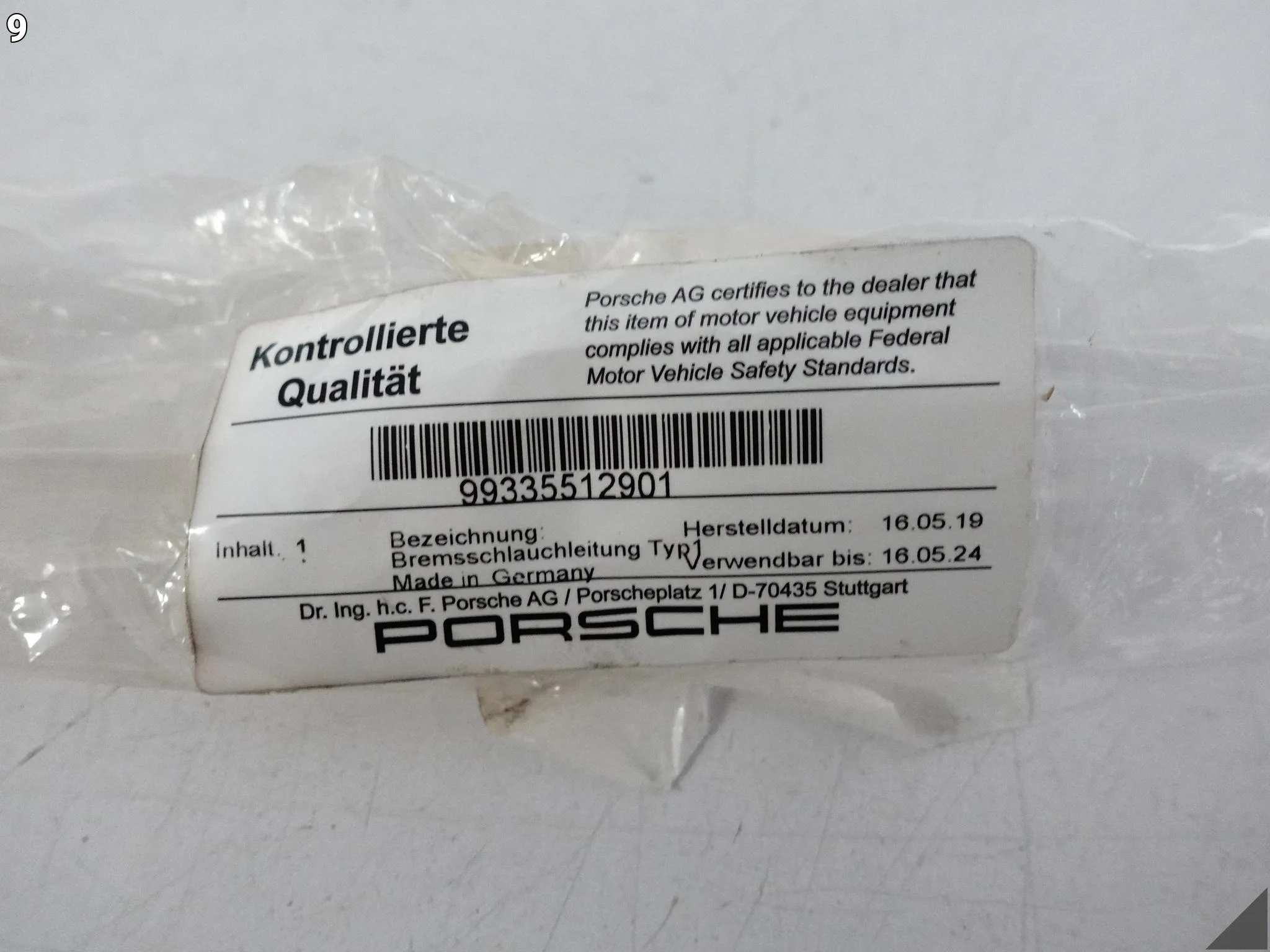 PORSCHE 911 993 93-98 PRZEWÓD UKŁAD HAMULCOWY RURA WĄŻ LEWA = PRAWA TYŁ PORSCHE 911 993 93-98 PRZEWÓD UKŁAD HAMULCOWY RURA WĄŻ LEWA = PRAWA TYŁ - obrazek 10