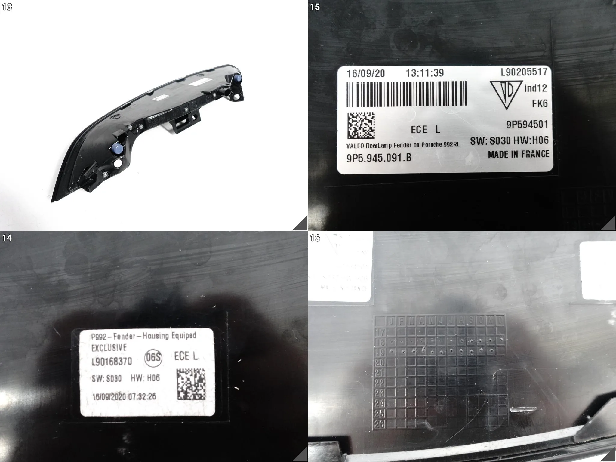 PORSCHE 911 992 EXCLUSIVE 19- LAMPA LED W BŁOTNIK LEWA TYŁ EU 9P5945091B PORSCHE 911 992 EXCLUSIVE 19- LAMPA LED W BŁOTNIK LEWA TYŁ EU 9P5945091B - obrazek 14
