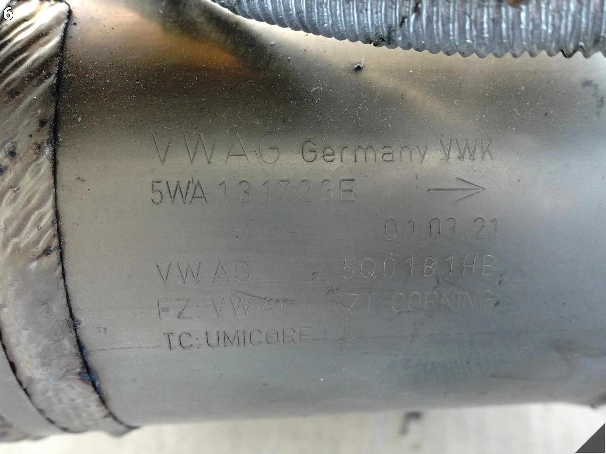VW GOLF VIII 8 5H0 ARTEON 3G8 AUDI A3 S3 8Y0 TTS 8S0 KATALIZATOR 2.0 TFSI VW GOLF VIII 8 5H0 ARTEON 3G8 AUDI A3 S3 8Y0 TTS 8S0 KATALIZATOR 2.0 TFSI - obrazek 7