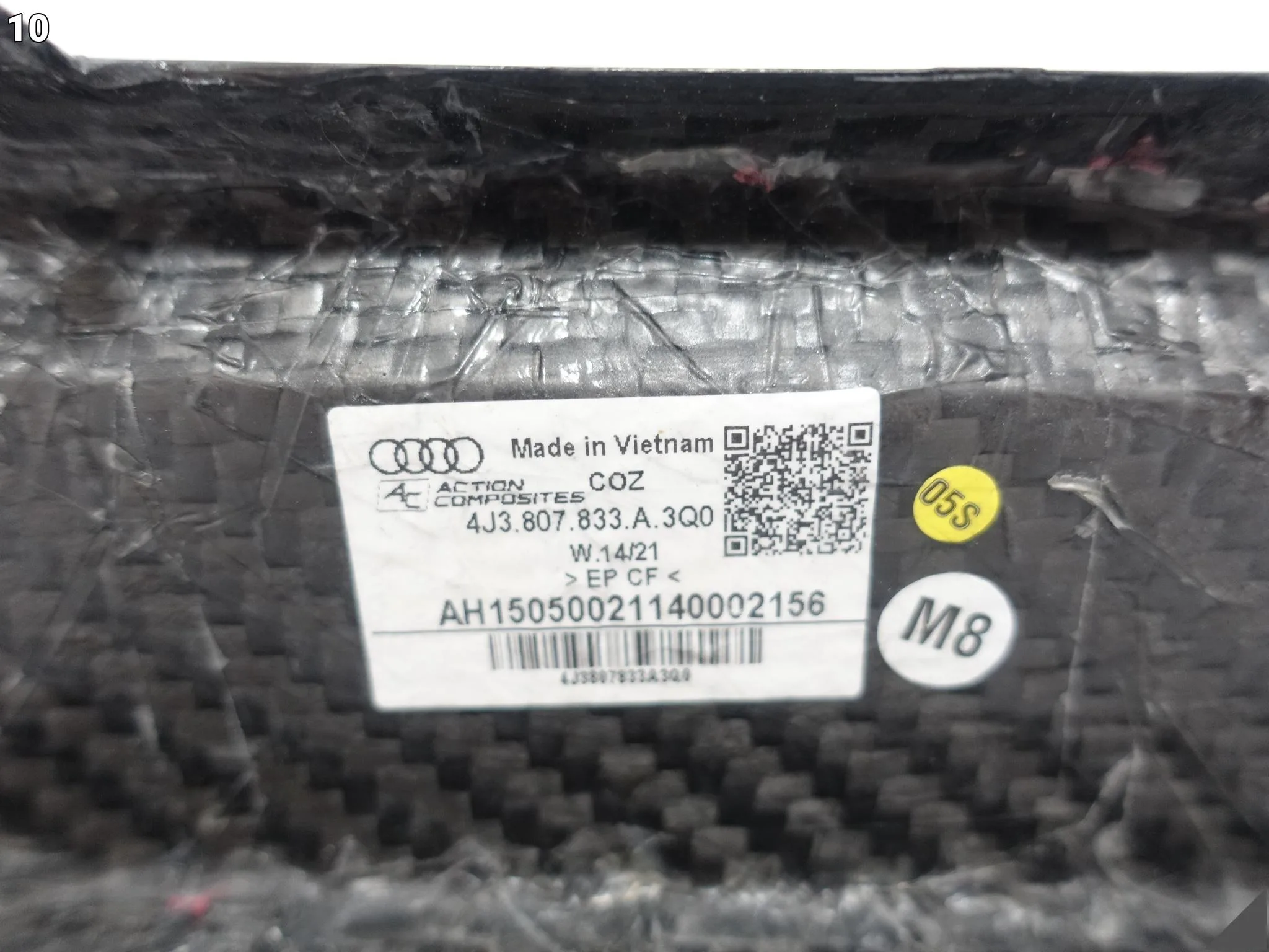 AUDI E-TRON GT 4J3 20-24 SPOILER LISTWA ZDERZAK TYŁ ŚRODKOWA CARBON AUDI E-TRON GT 4J3 20-24 SPOILER LISTWA ZDERZAK TYŁ ŚRODKOWA CARBON - obrazek 11