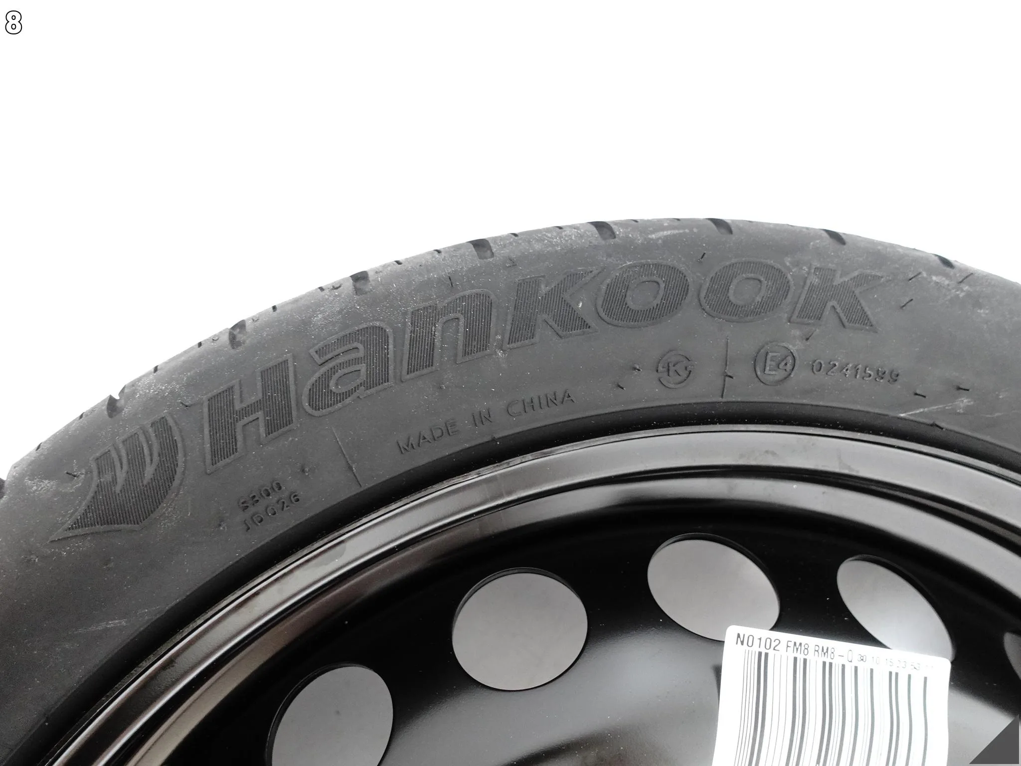 AUDI A5 S5 8T0 A4 S4 8K0 LIFT 07-16 KOŁO DOJAZDOWE T125/70R19 100M HANKOOK AUDI A5 S5 8T0 A4 S4 8K0 LIFT 07-16 KOŁO DOJAZDOWE T125/70R19 100M HANKOOK - obrazek 9